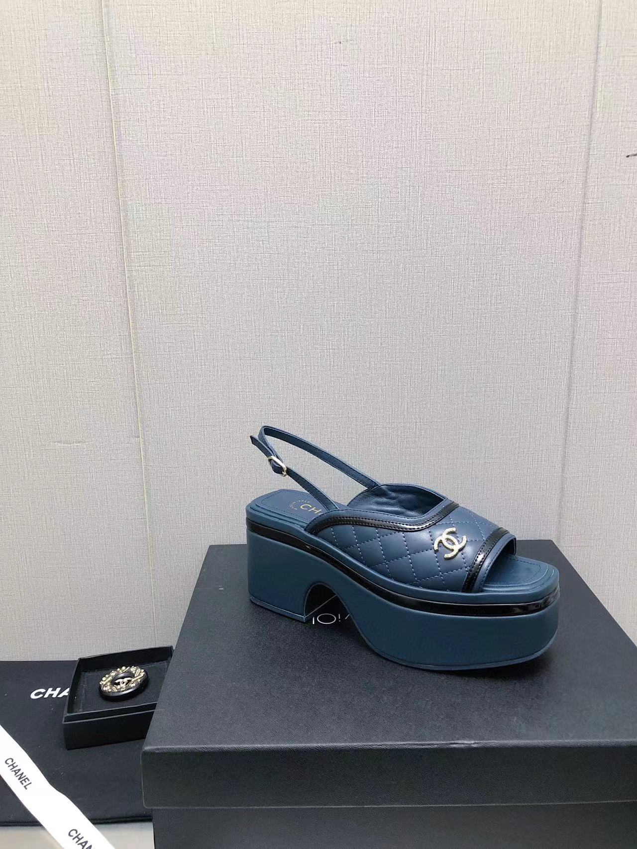 CHANE1 高品質シープスキンプラットフォームサンダル【50％割引+送料無料】