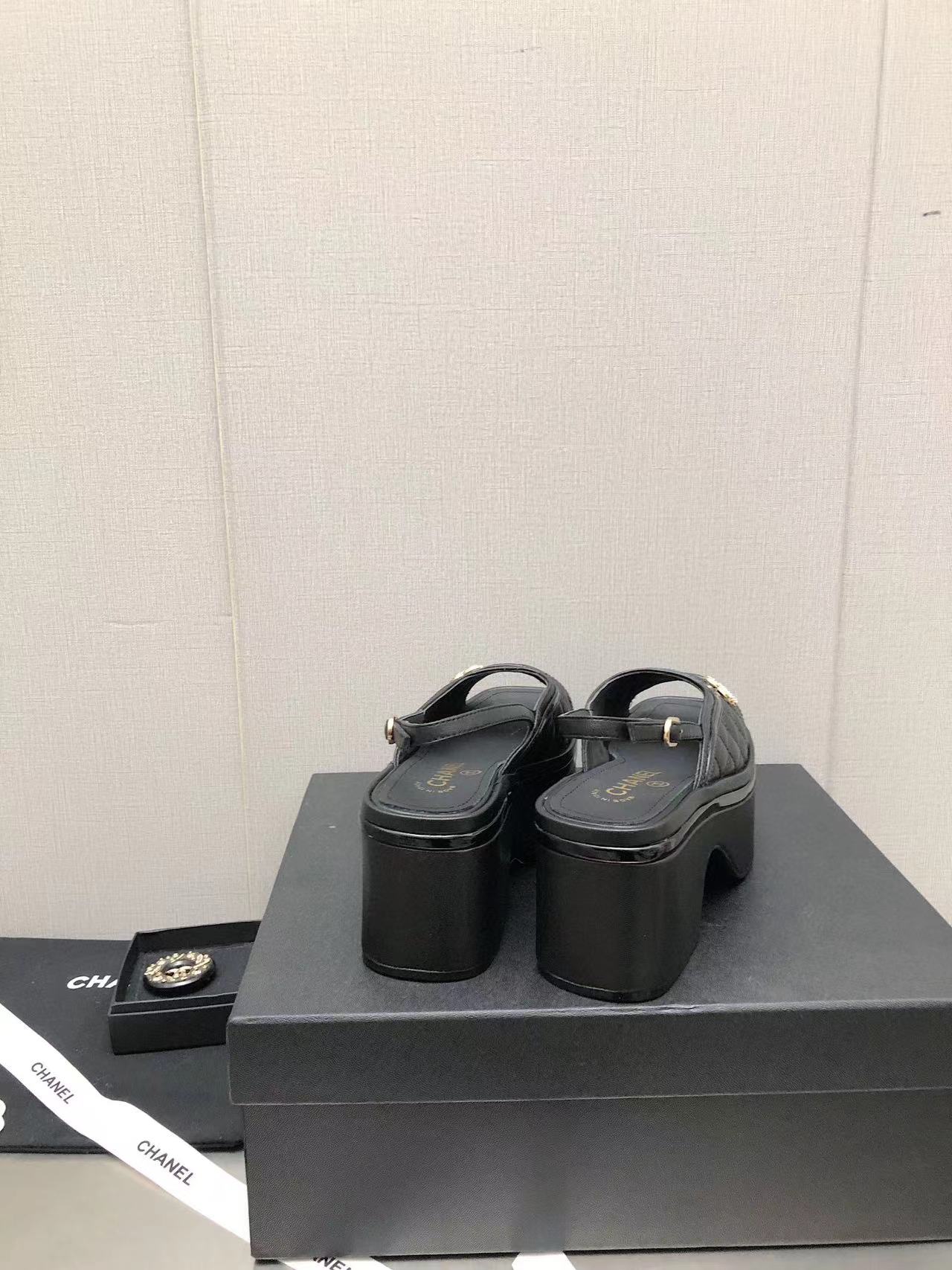 CHANE1 高品質シープスキンプラットフォームサンダル【50％割引+送料無料】