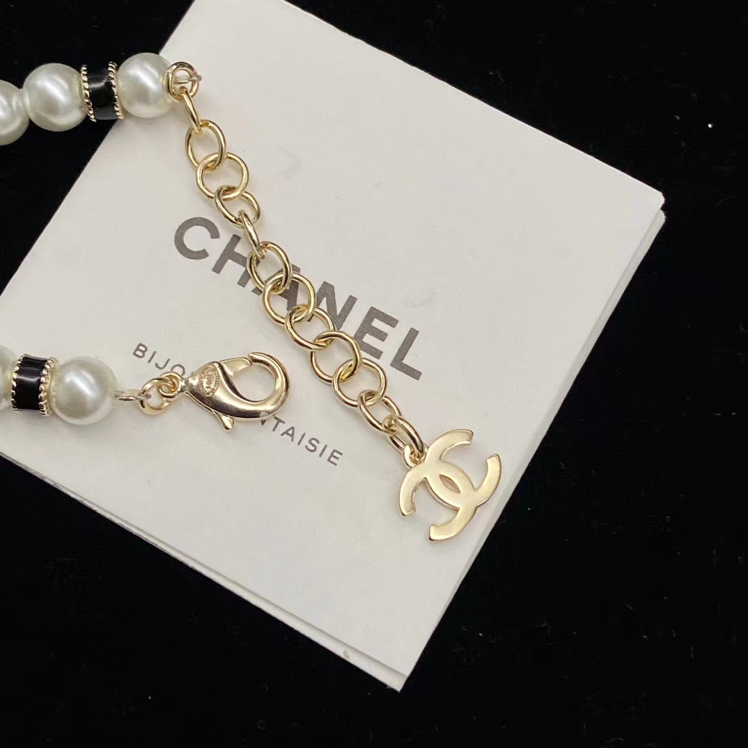 CHANE1 ラウンド エナメル パール ブレスレット【50％割引+送料無料】