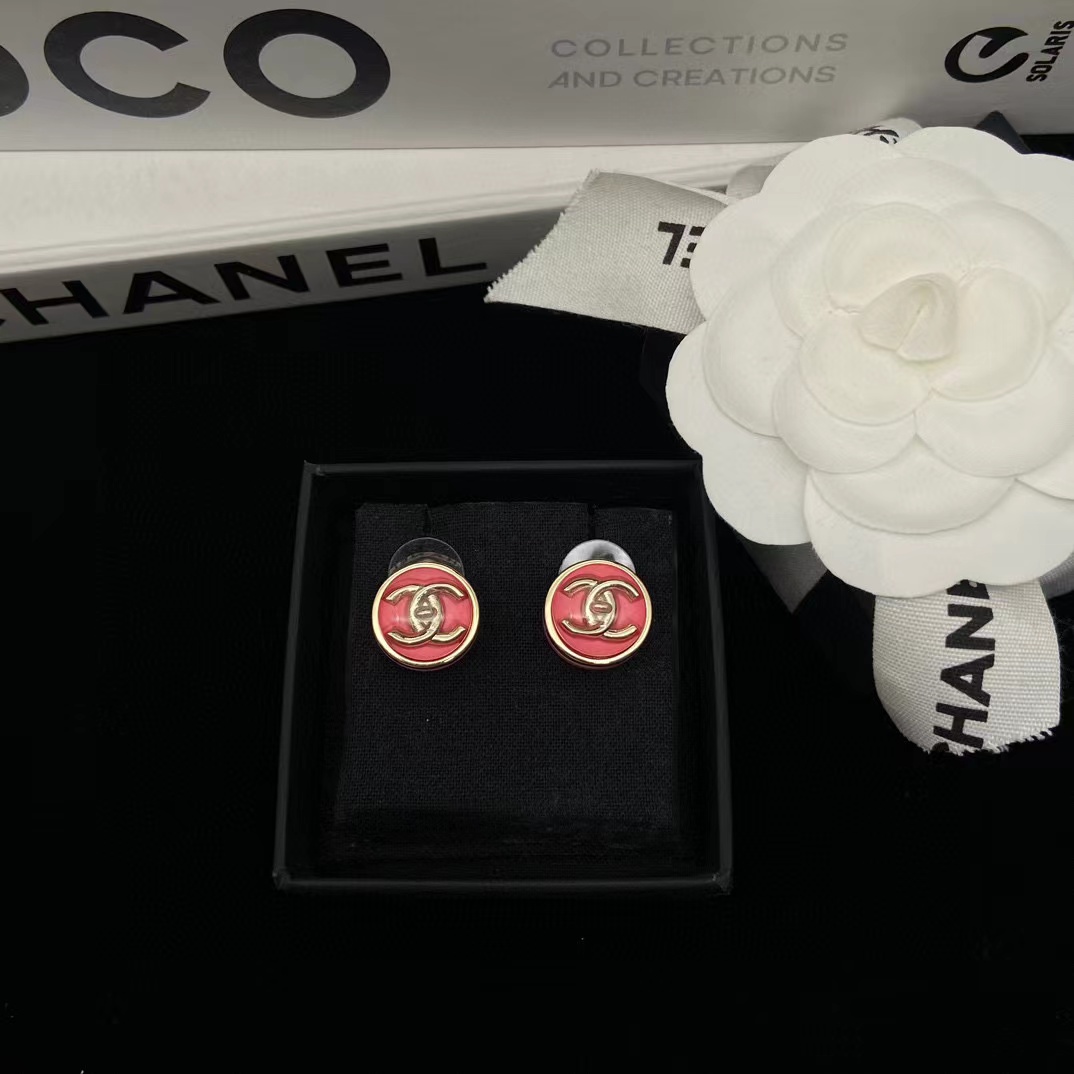 CHANE1 ダブルC シンプルピアス【50％割引+送料無料】