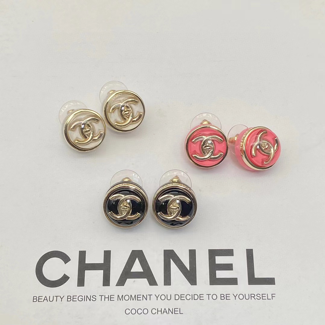 CHANE1 ダブルC シンプルピアス【50％割引+送料無料】