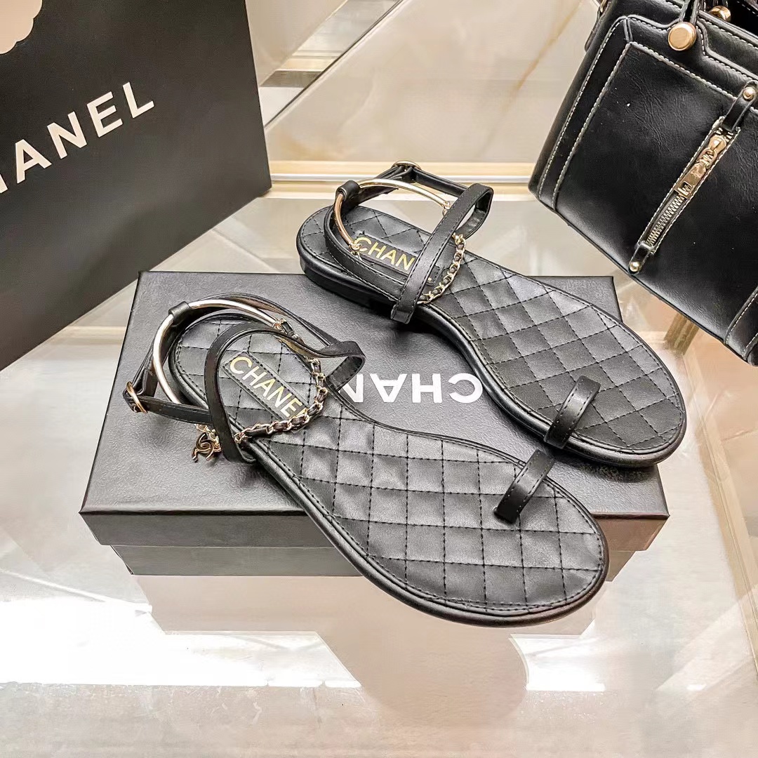 CHANE1 チェーンクリップサンダル【50％割引+送料無料】