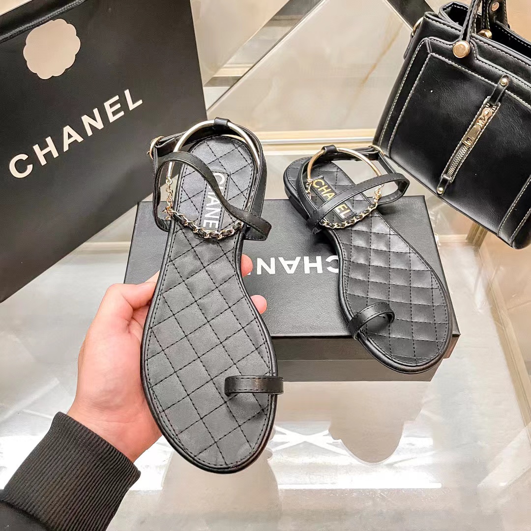 CHANE1 チェーンクリップサンダル【50％割引+送料無料】