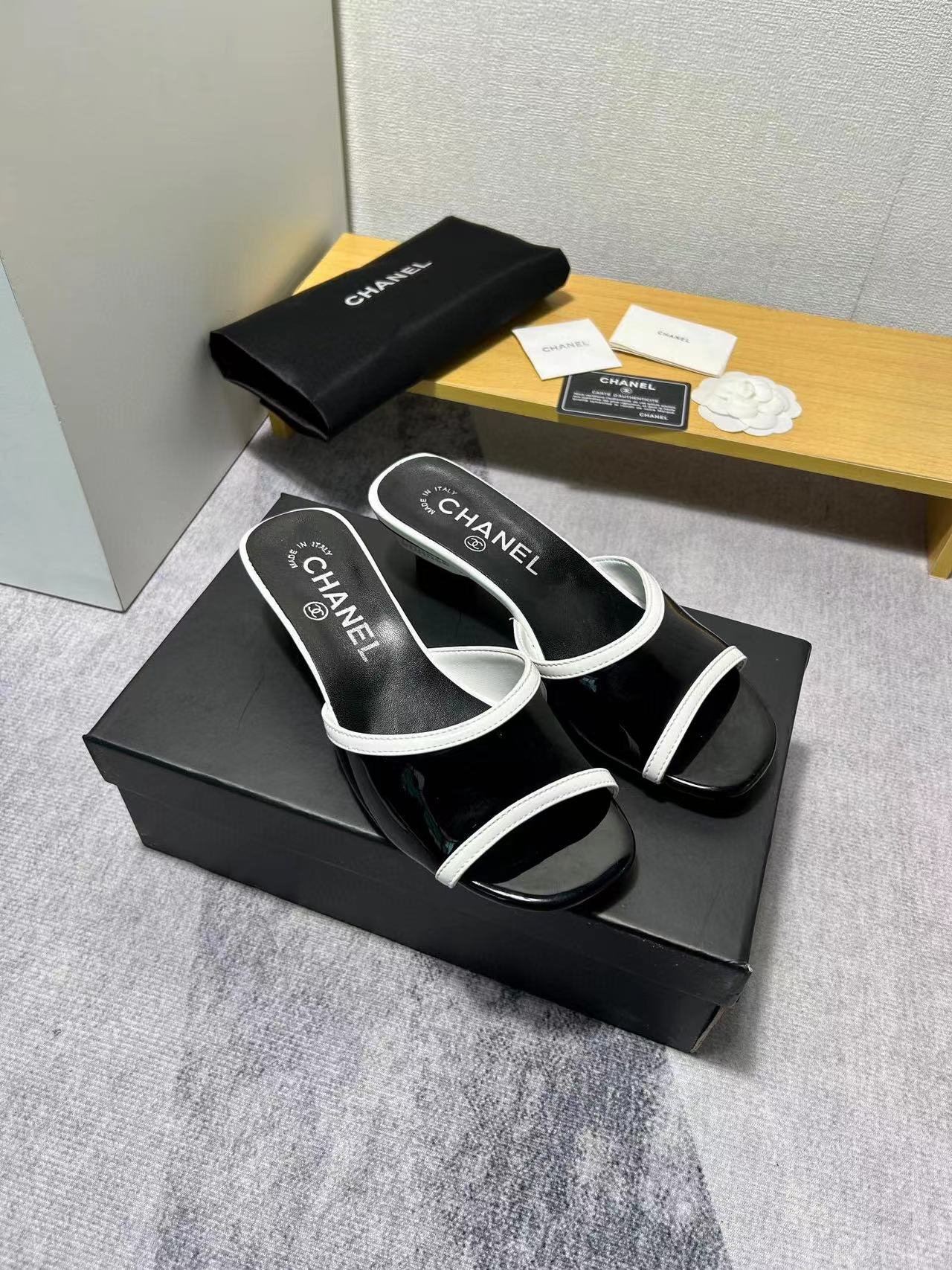 CHANE1 シンプルハイヒールスリッパ【50％割引+送料無料】