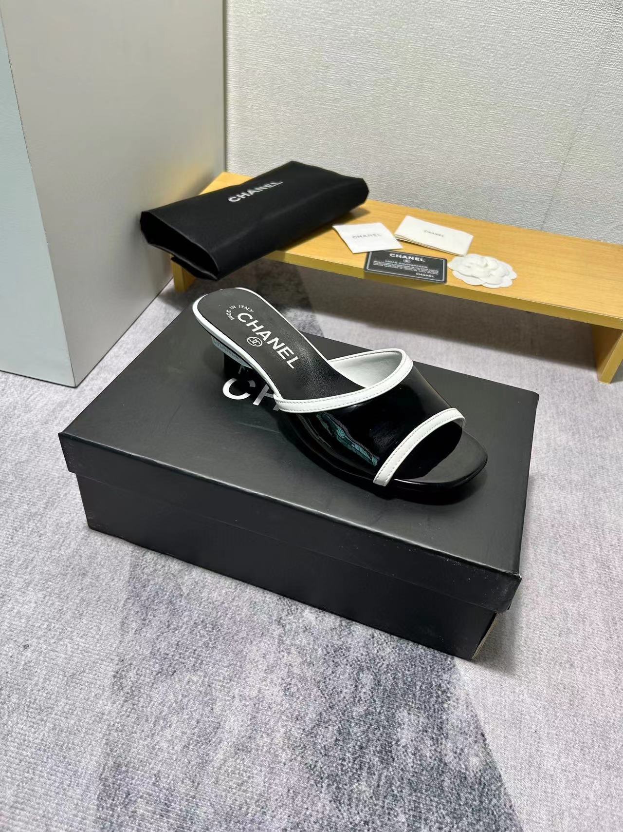 CHANE1 シンプルハイヒールスリッパ【50％割引+送料無料】