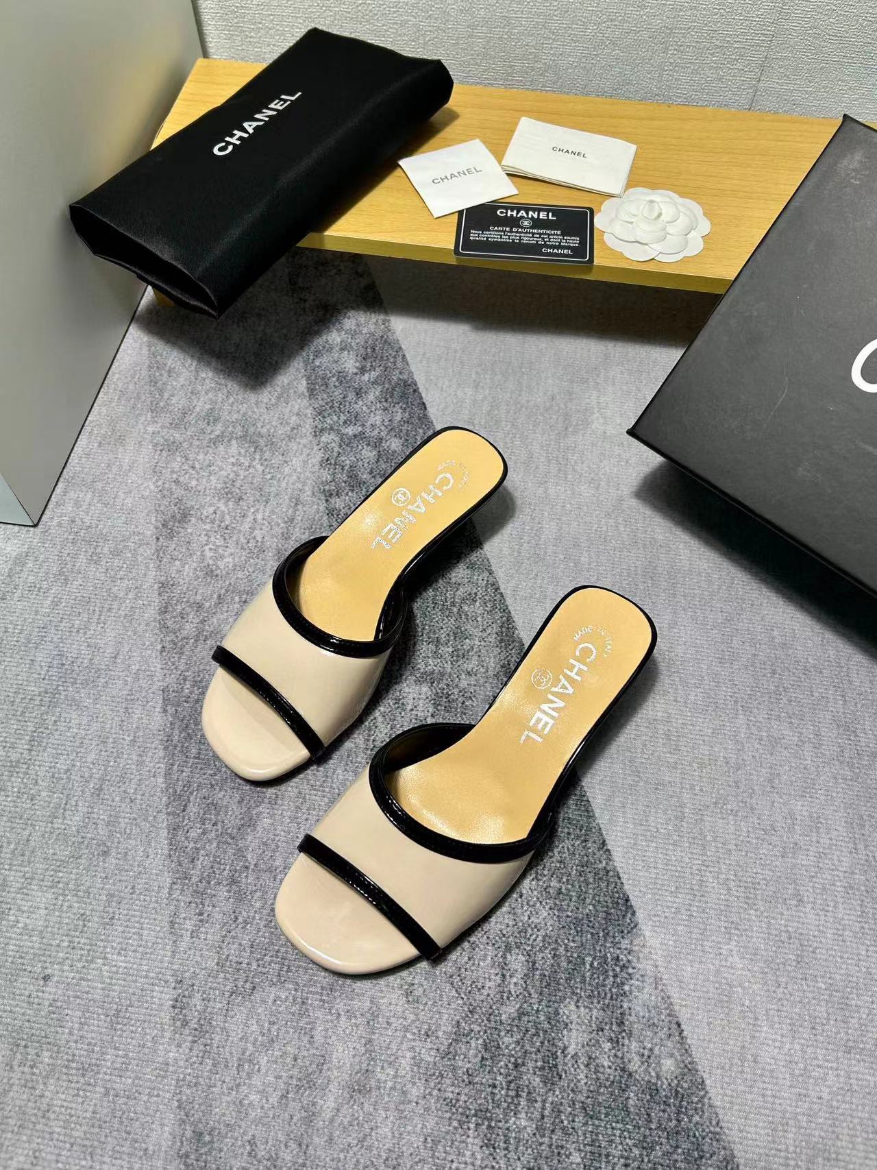 CHANE1 シンプルハイヒールスリッパ【50％割引+送料無料】