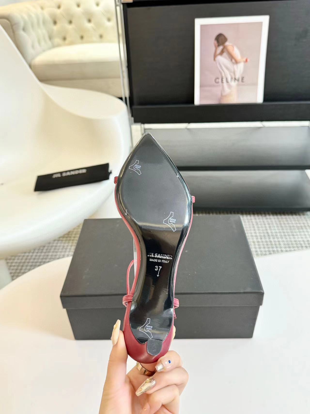 Jil sander 高品質のハイヒールサンダル【50％割引+送料無料】