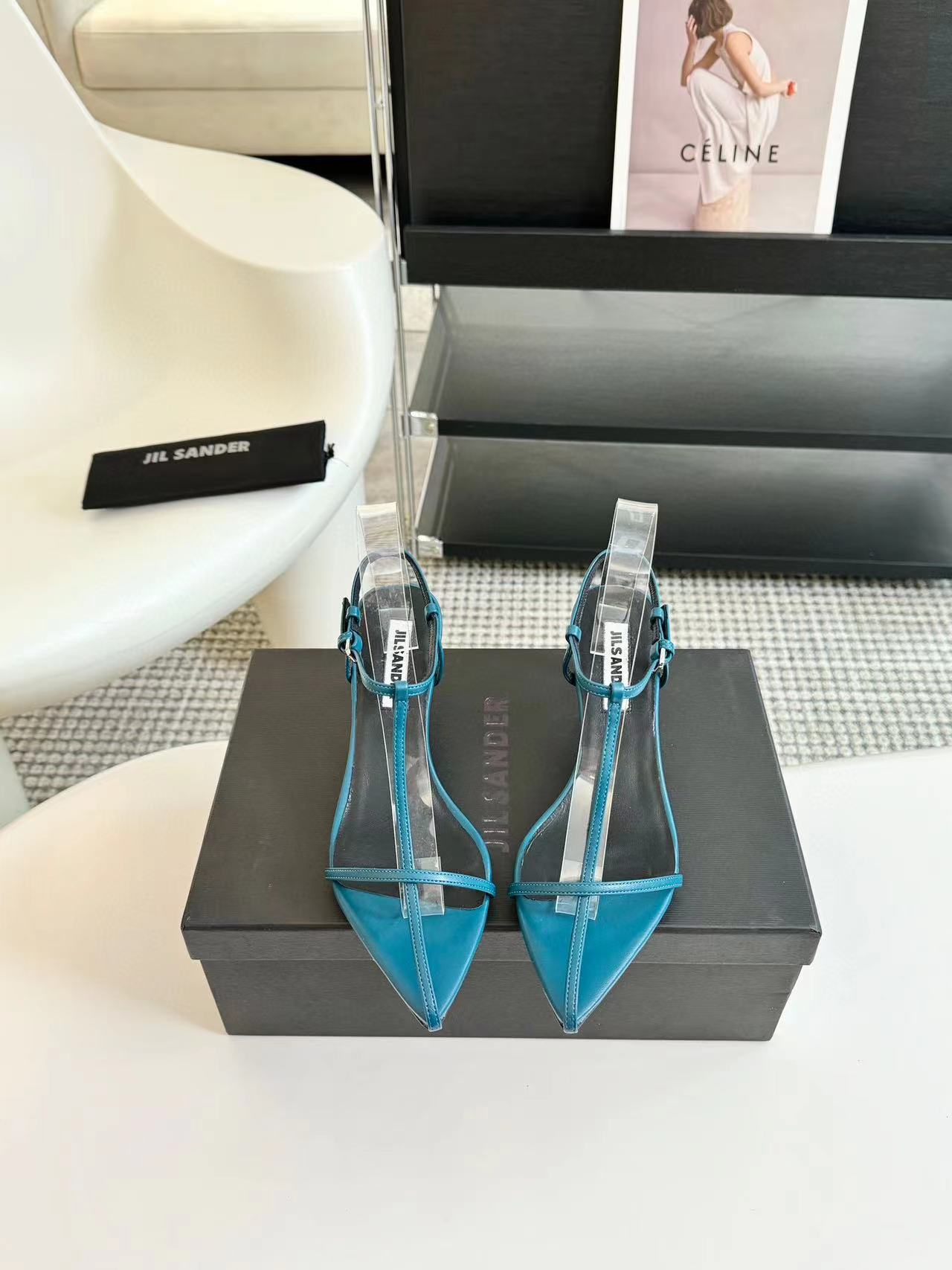 Jil sander 高品質のハイヒールサンダル【50％割引+送料無料】