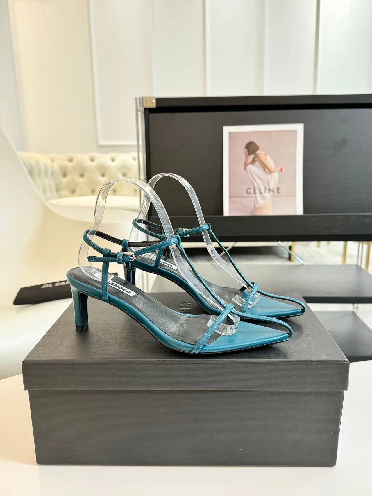 Jil sander 高品質のハイヒールサンダル【50％割引+送料無料】