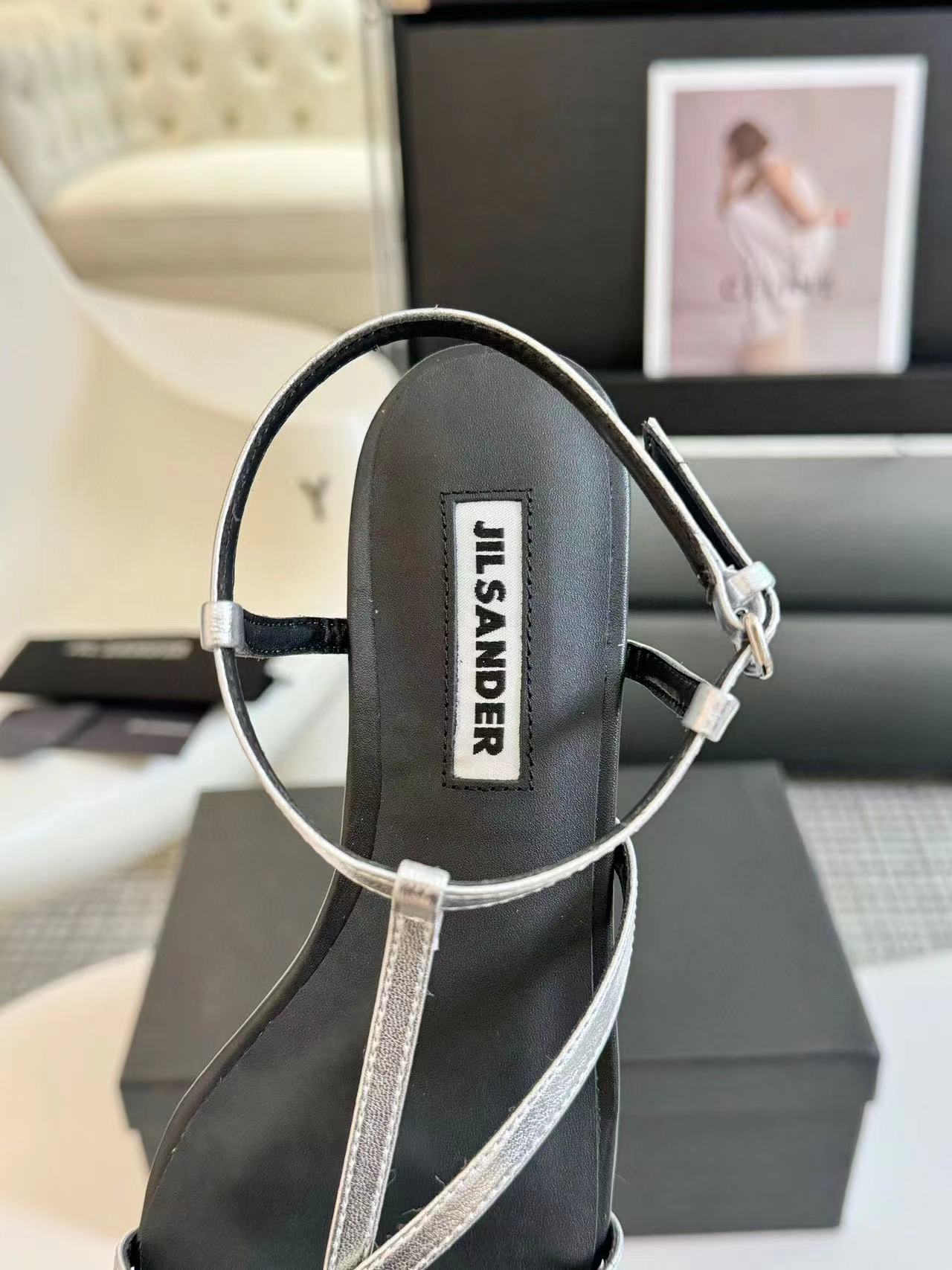 Jil sander 高品質のシープスキンフラットシューズ【50％割引+送料無料】