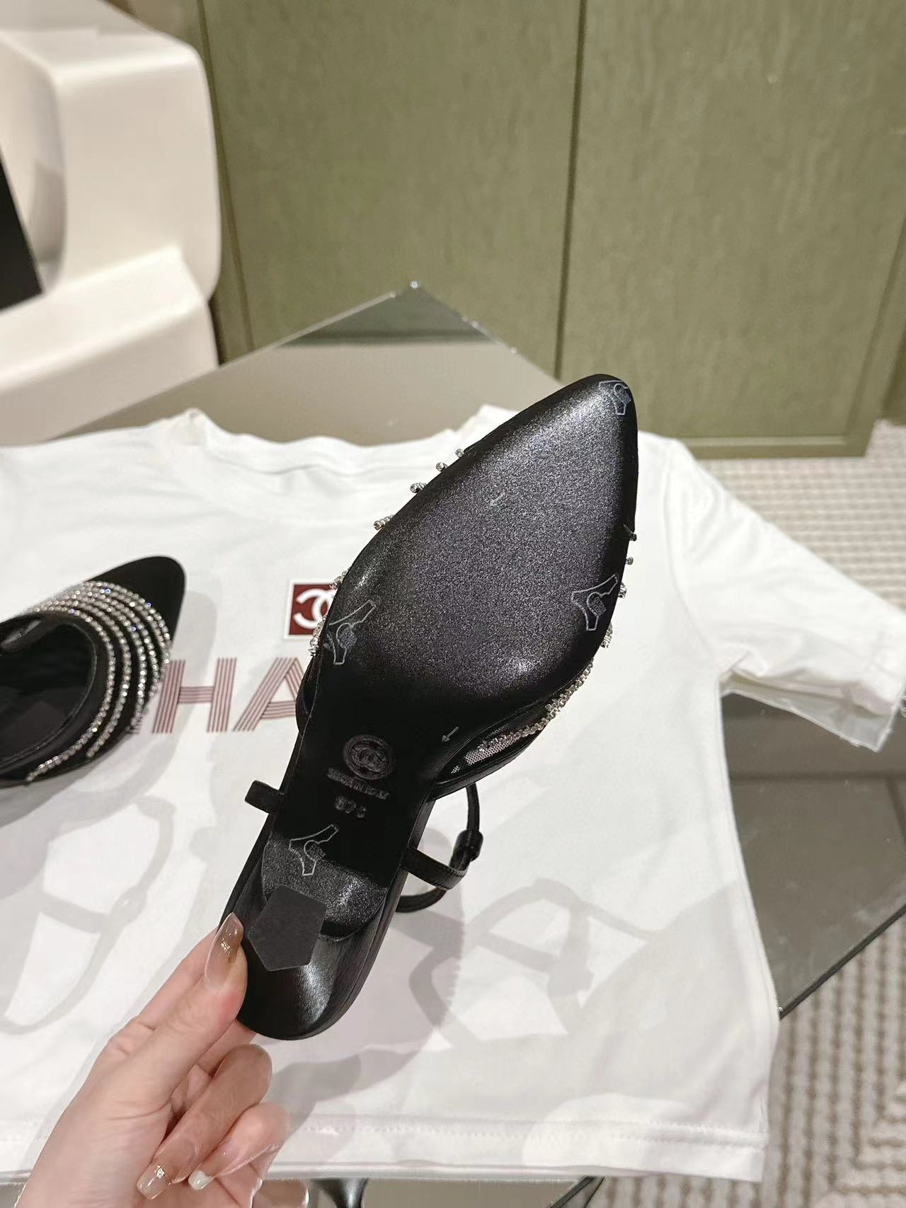 CHANE1 高品質レースメッシュハイヒール【50％割引+送料無料】