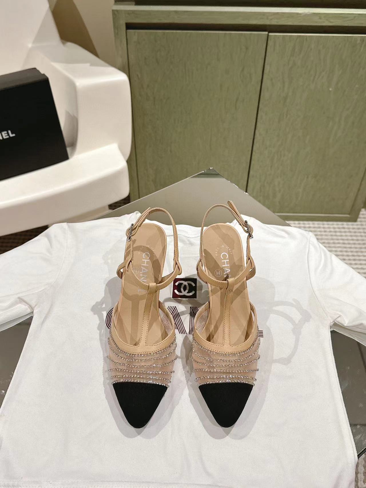 CHANE1 高品質レースメッシュハイヒール【50％割引+送料無料】