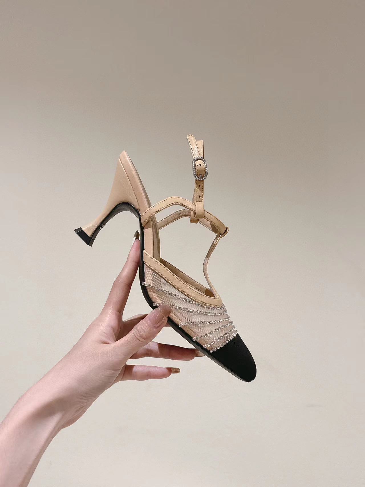 CHANE1 高品質レースメッシュハイヒール【50％割引+送料無料】