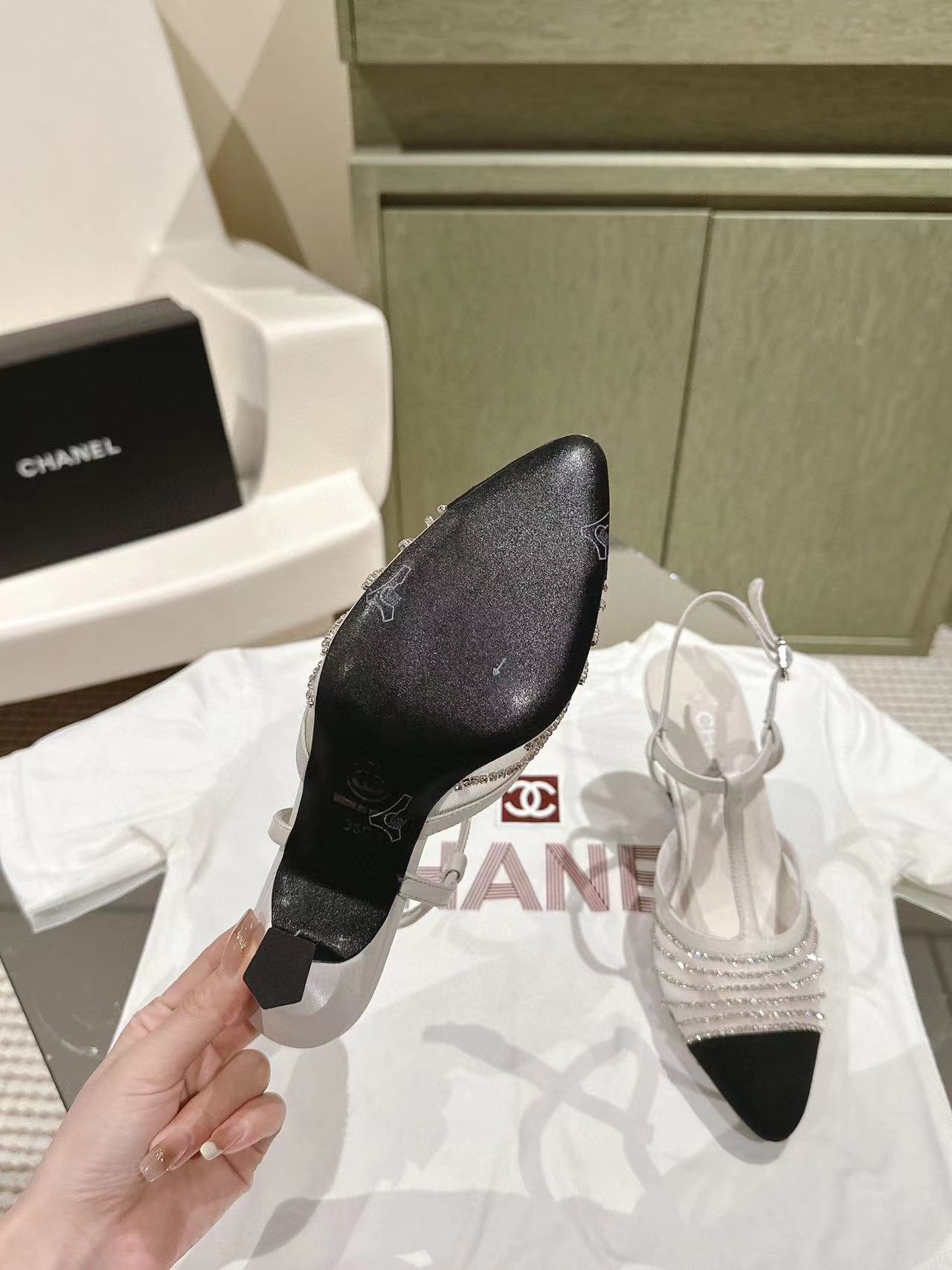 CHANE1 高品質レースメッシュハイヒール【50％割引+送料無料】