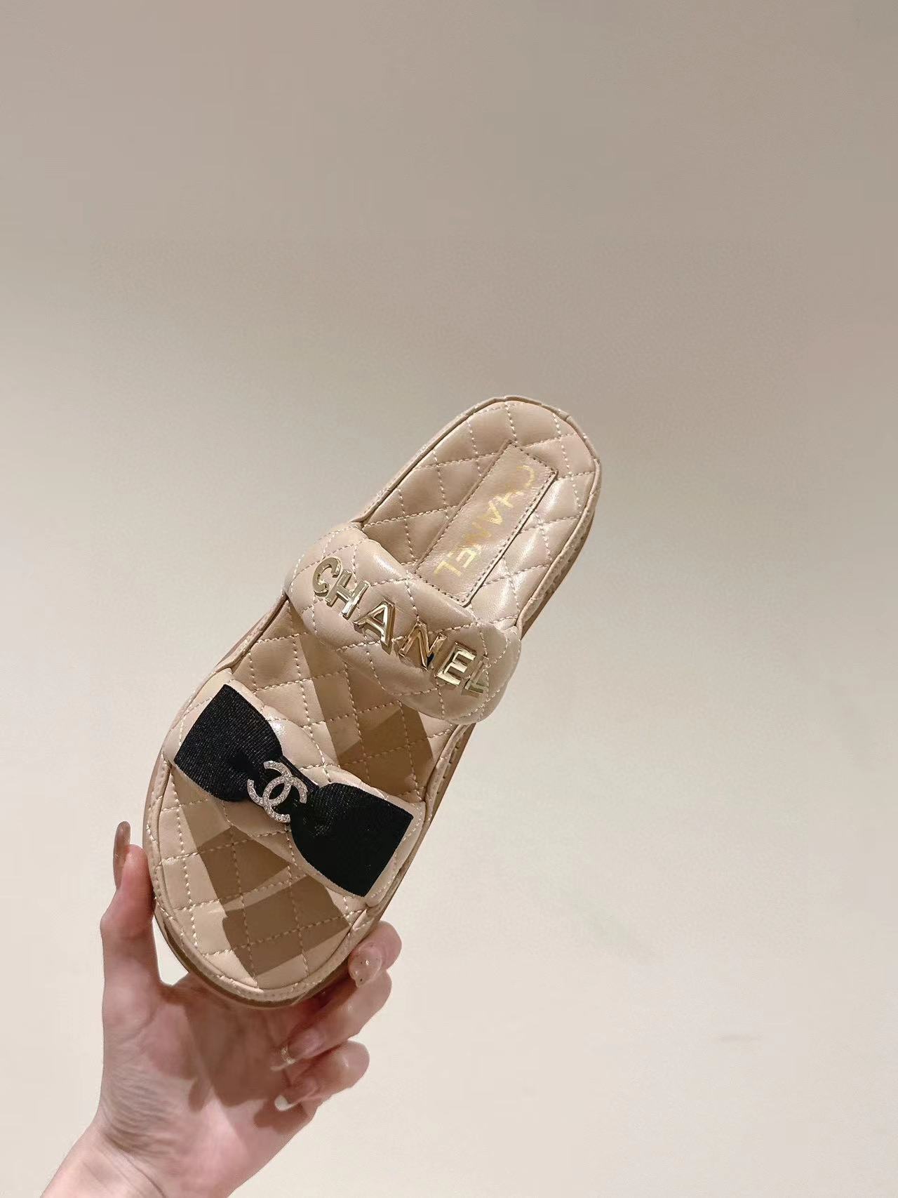 CHANE1 高品質弓スリッパ【50％割引+送料無料】