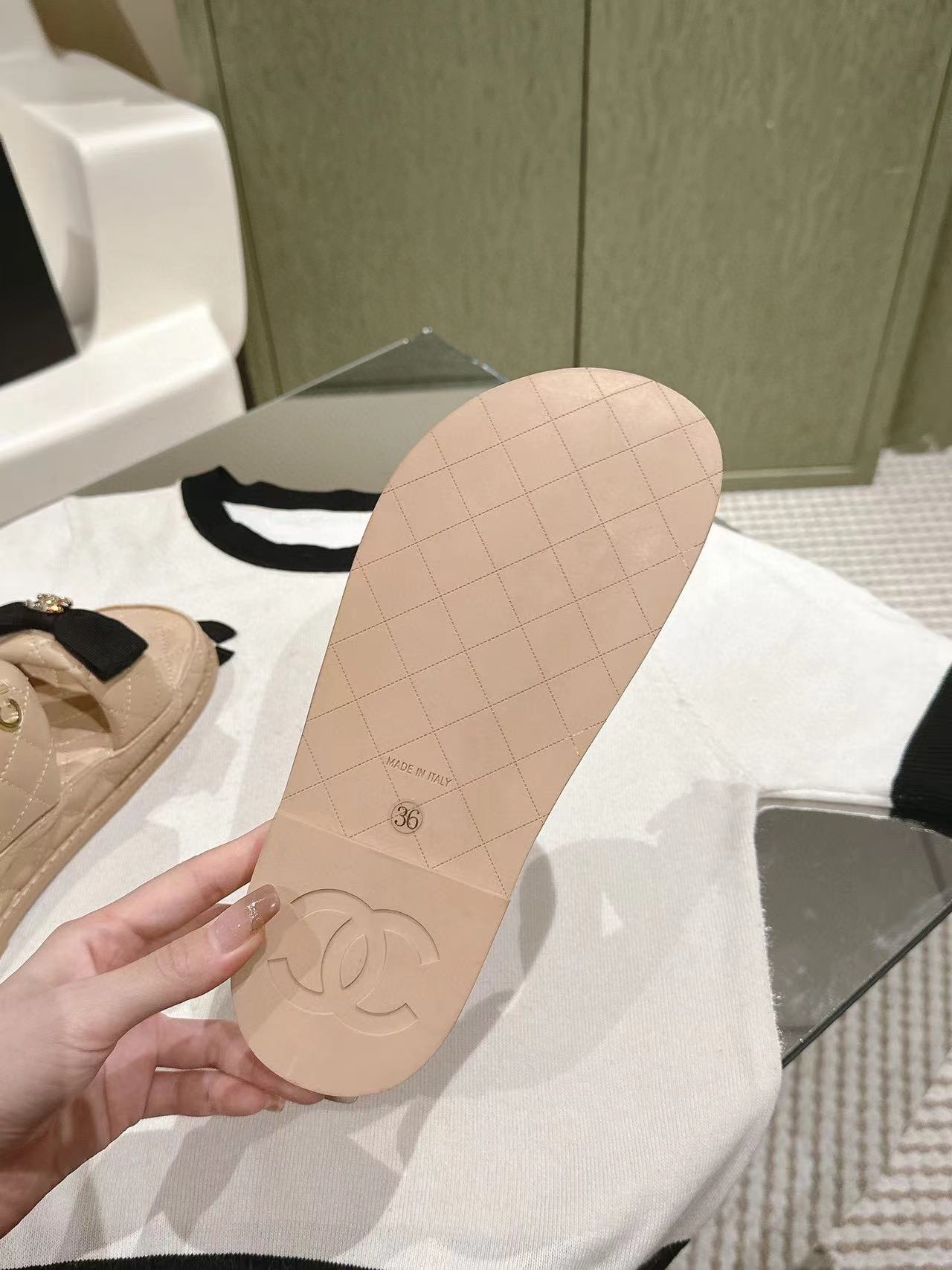 CHANE1 高品質弓スリッパ【50％割引+送料無料】