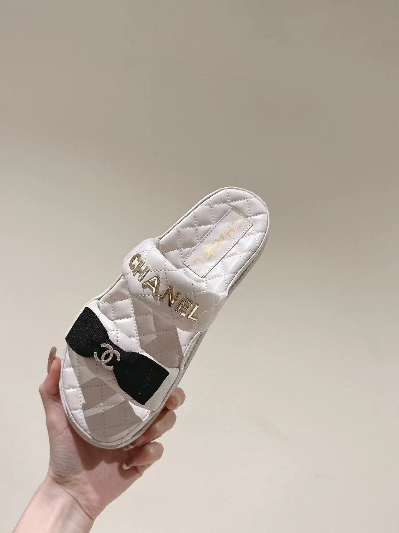 CHANE1 高品質弓スリッパ【50％割引+送料無料】