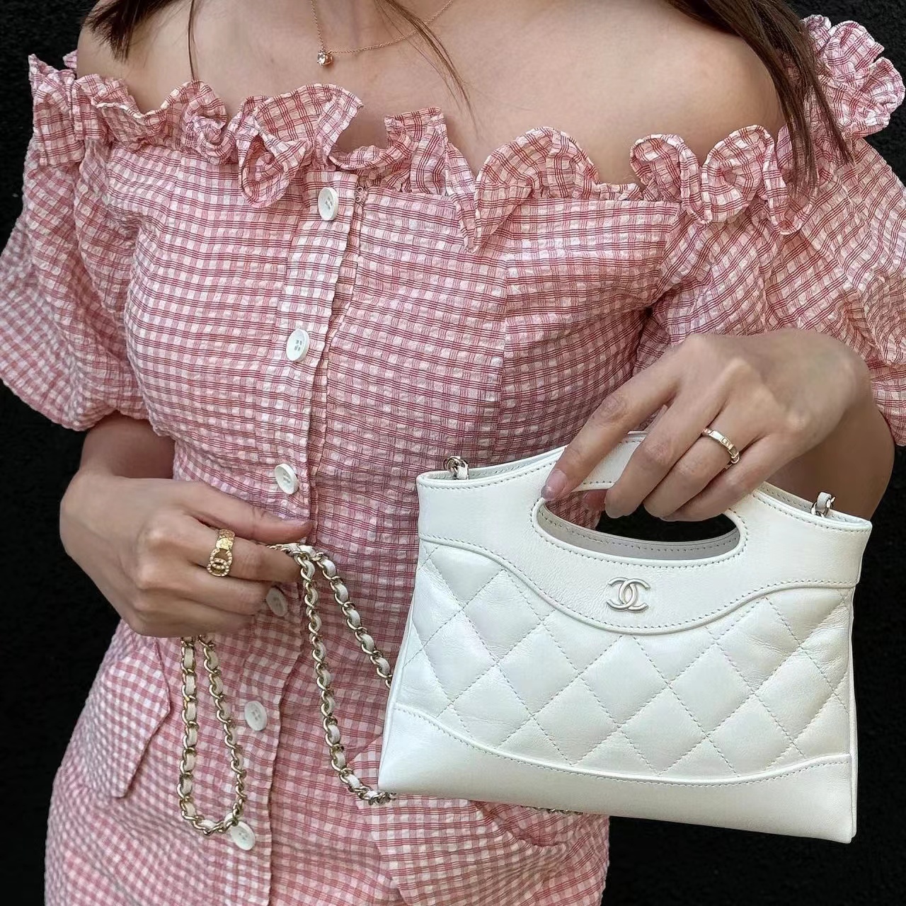 CHANE1 チェーンハンドバッグ【50％割引+送料無料】