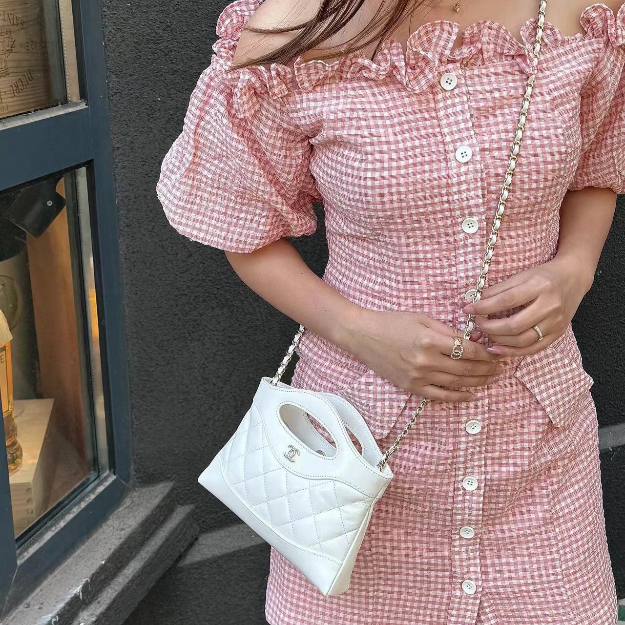 CHANE1 チェーンハンドバッグ【50％割引+送料無料】