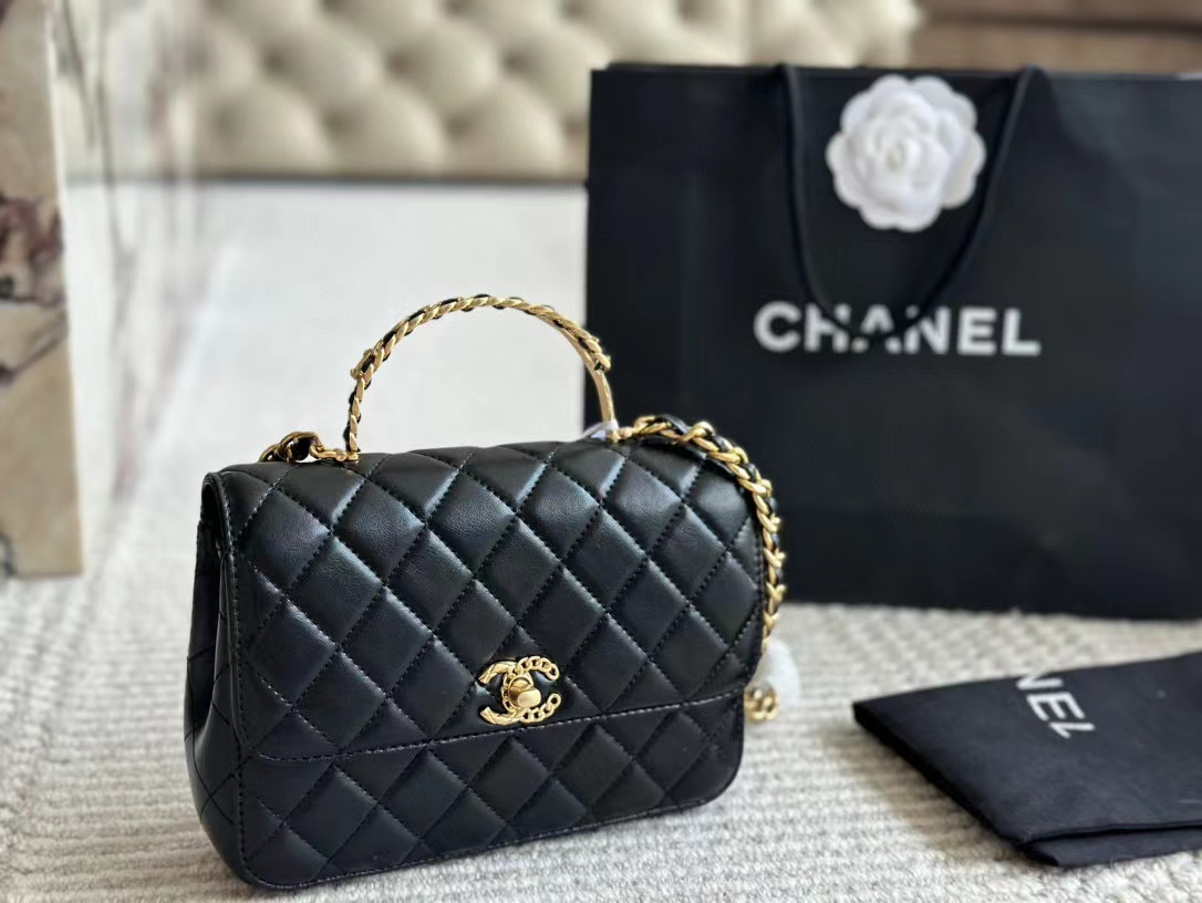 CHANE1 ダブルC ハンドバッグ【50％割引+送料無料】