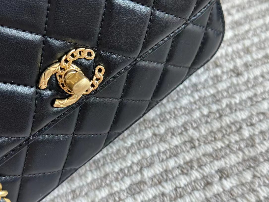 CHANE1 ダブルC ハンドバッグ【50％割引+送料無料】