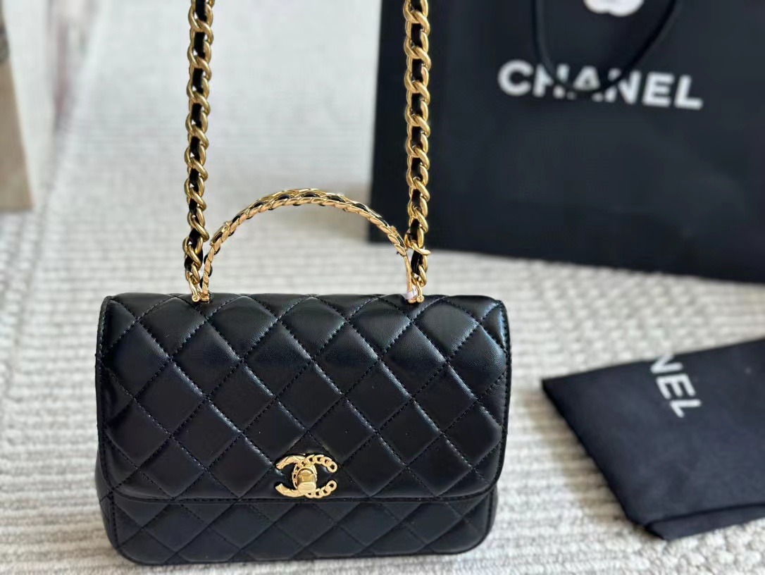 CHANE1 ダブルC ハンドバッグ【50％割引+送料無料】