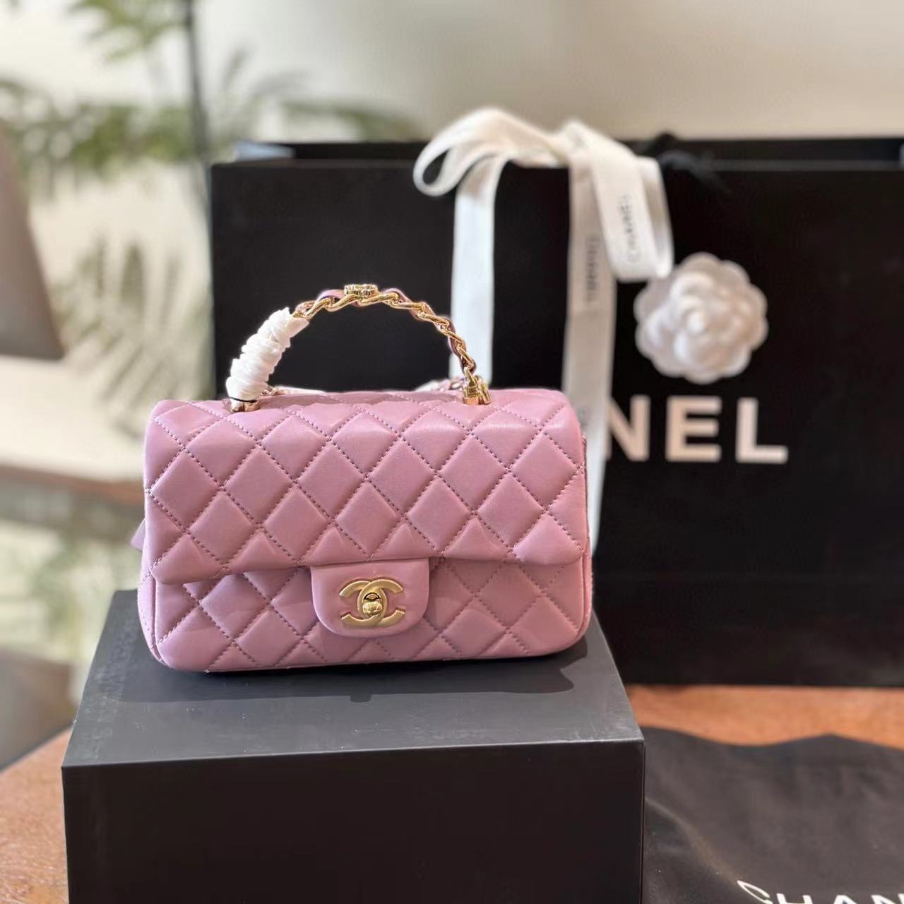 CHANE1 CF チェーンハンドクロスボディバッグ【50％割引+送料無料】