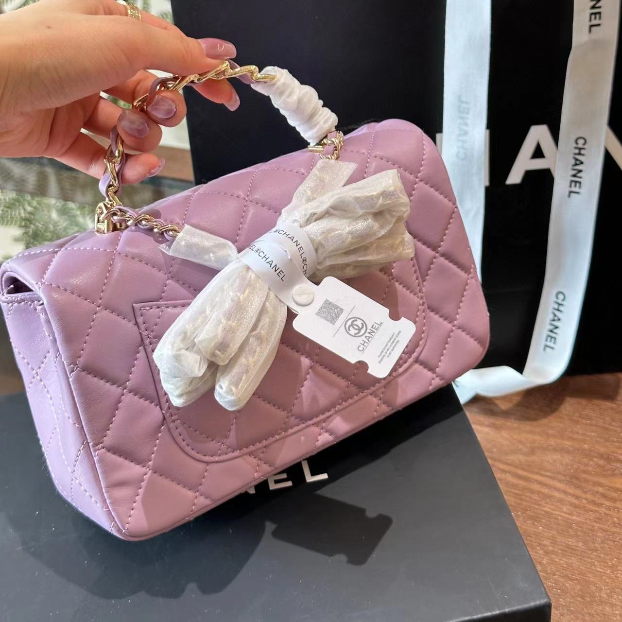 CHANE1 CF チェーンハンドクロスボディバッグ【50％割引+送料無料】