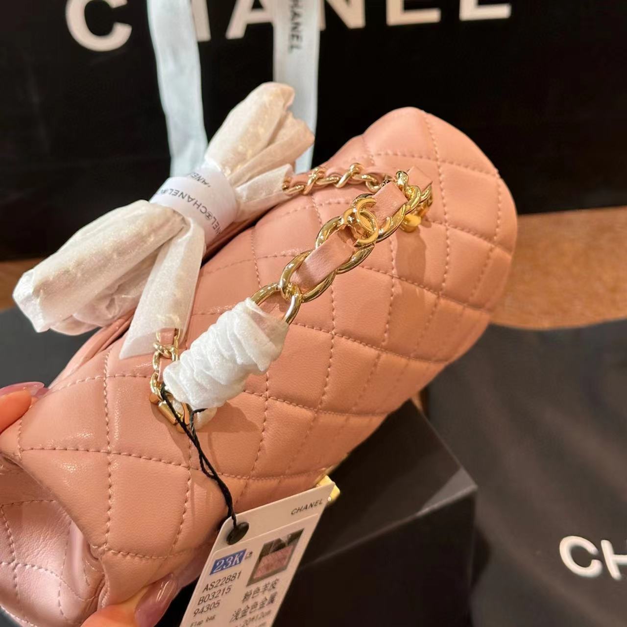 CHANE1 CF チェーンハンドクロスボディバッグ【50％割引+送料無料】