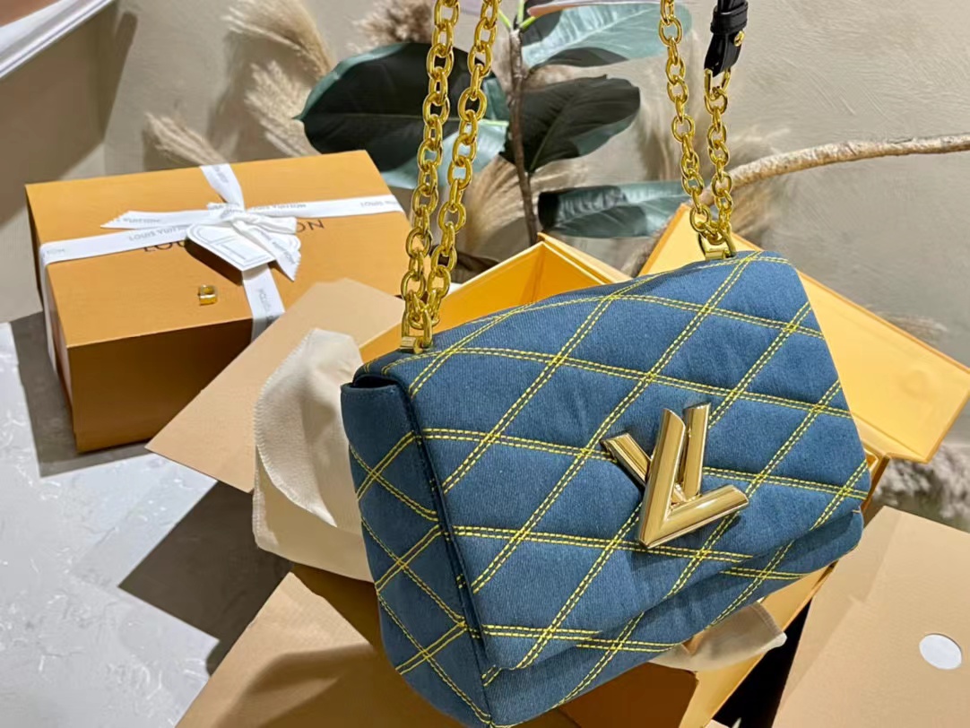 LV デニム チェーンバッグ【50％割引+送料無料】