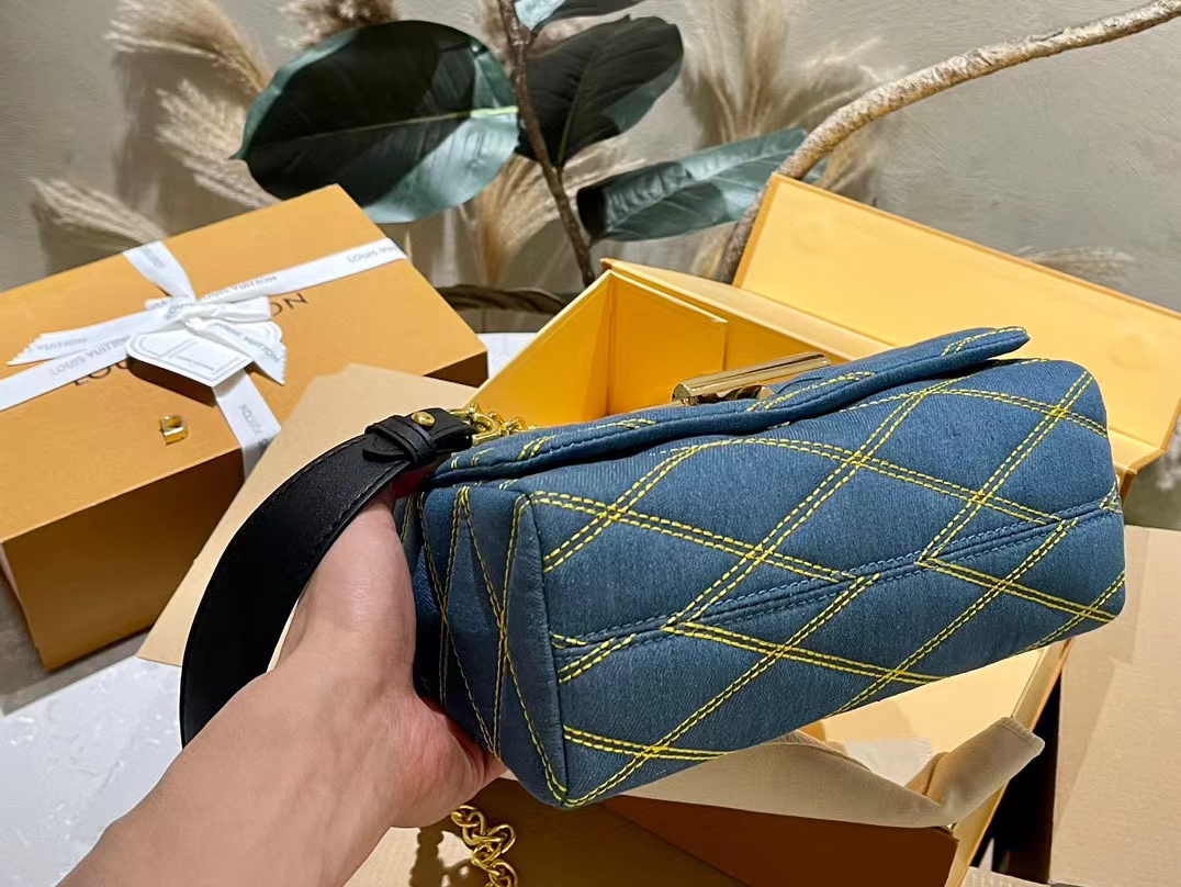 LV デニム チェーンバッグ【50％割引+送料無料】