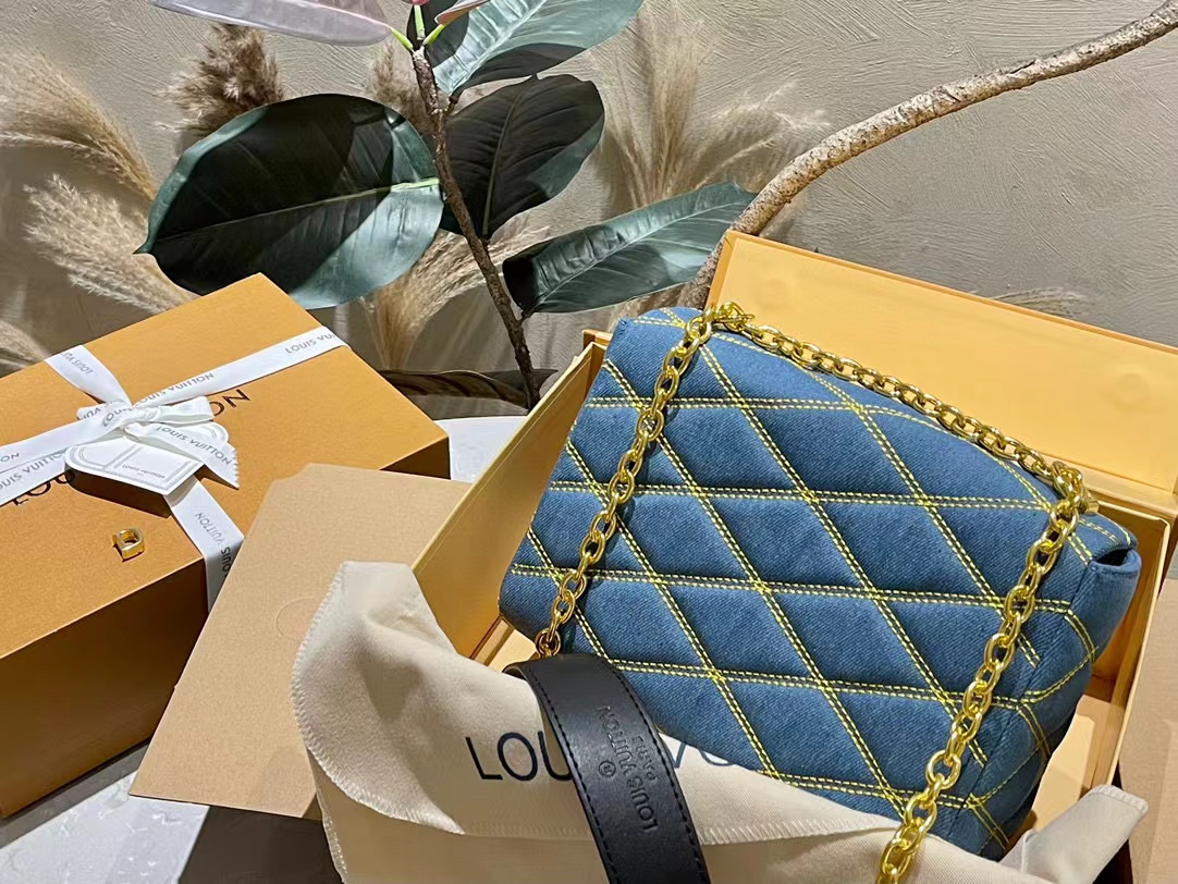 LV デニム チェーンバッグ【50％割引+送料無料】