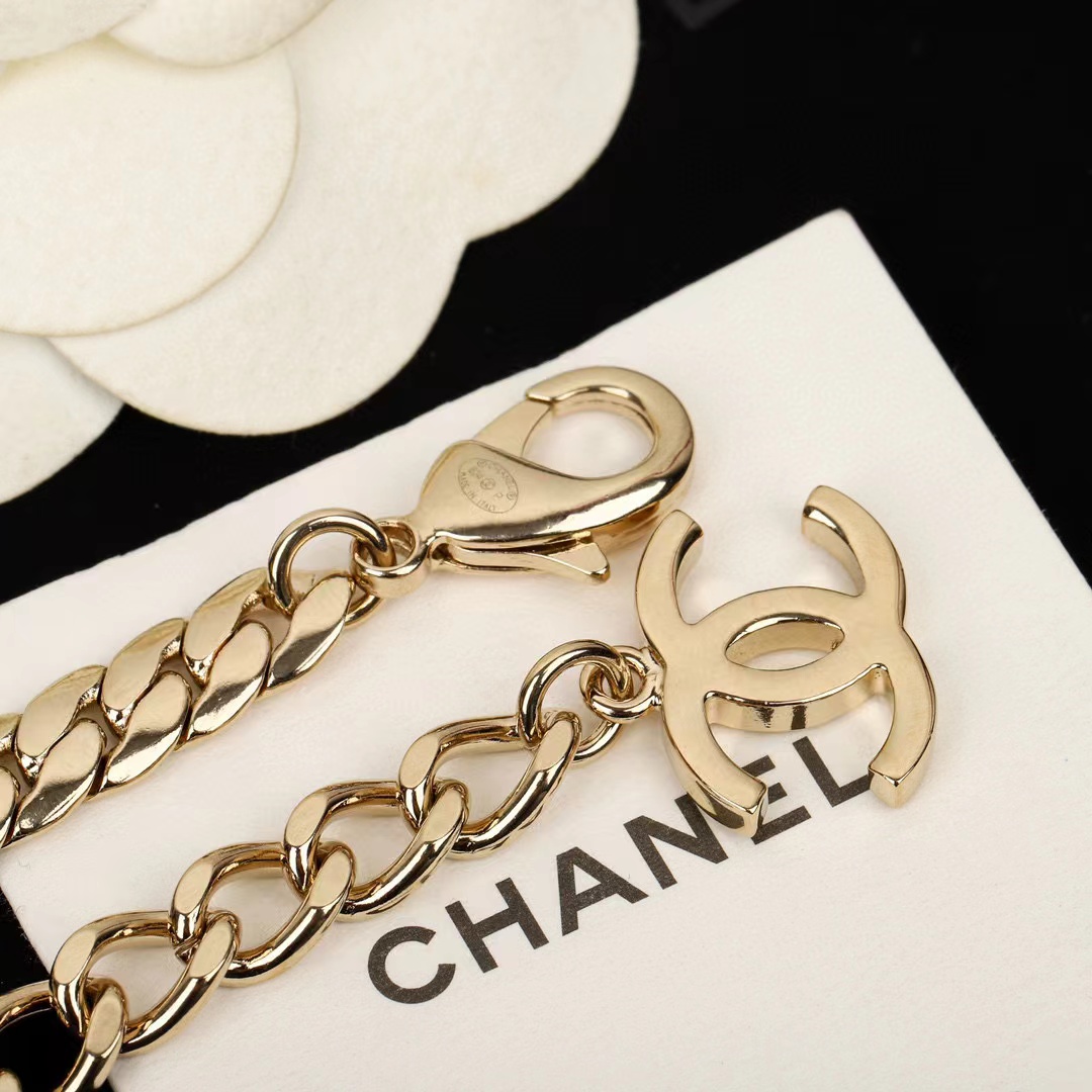 CHANE1 ダブルC 太めチェーンネックレス【50％割引+送料無料】