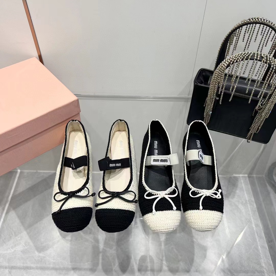 M1UM1U 高品質織りフラットシューズ【50％割引+送料無料】