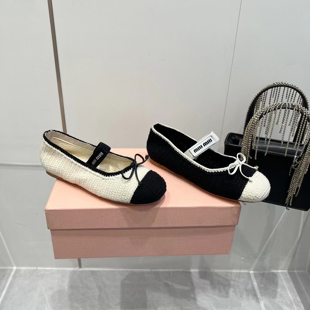 M1UM1U 高品質織りフラットシューズ【50％割引+送料無料】