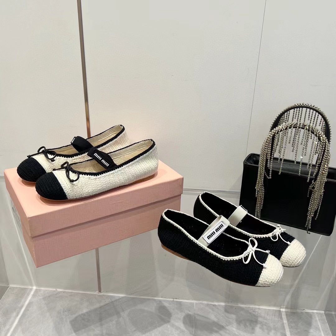 M1UM1U 高品質織りフラットシューズ【50％割引+送料無料】