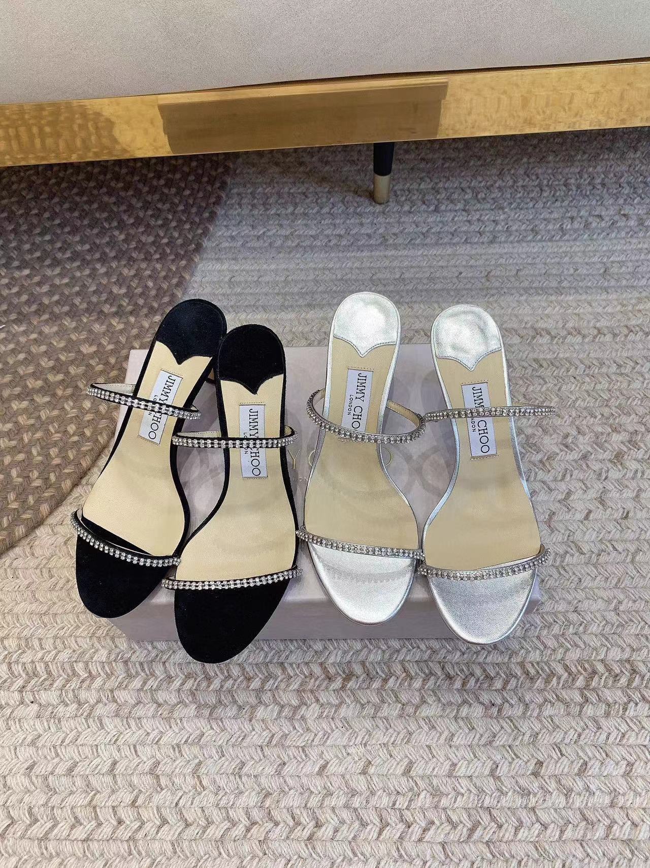 jimmycho0 高品質のラインストーンハイヒール【50％割引+送料無料】