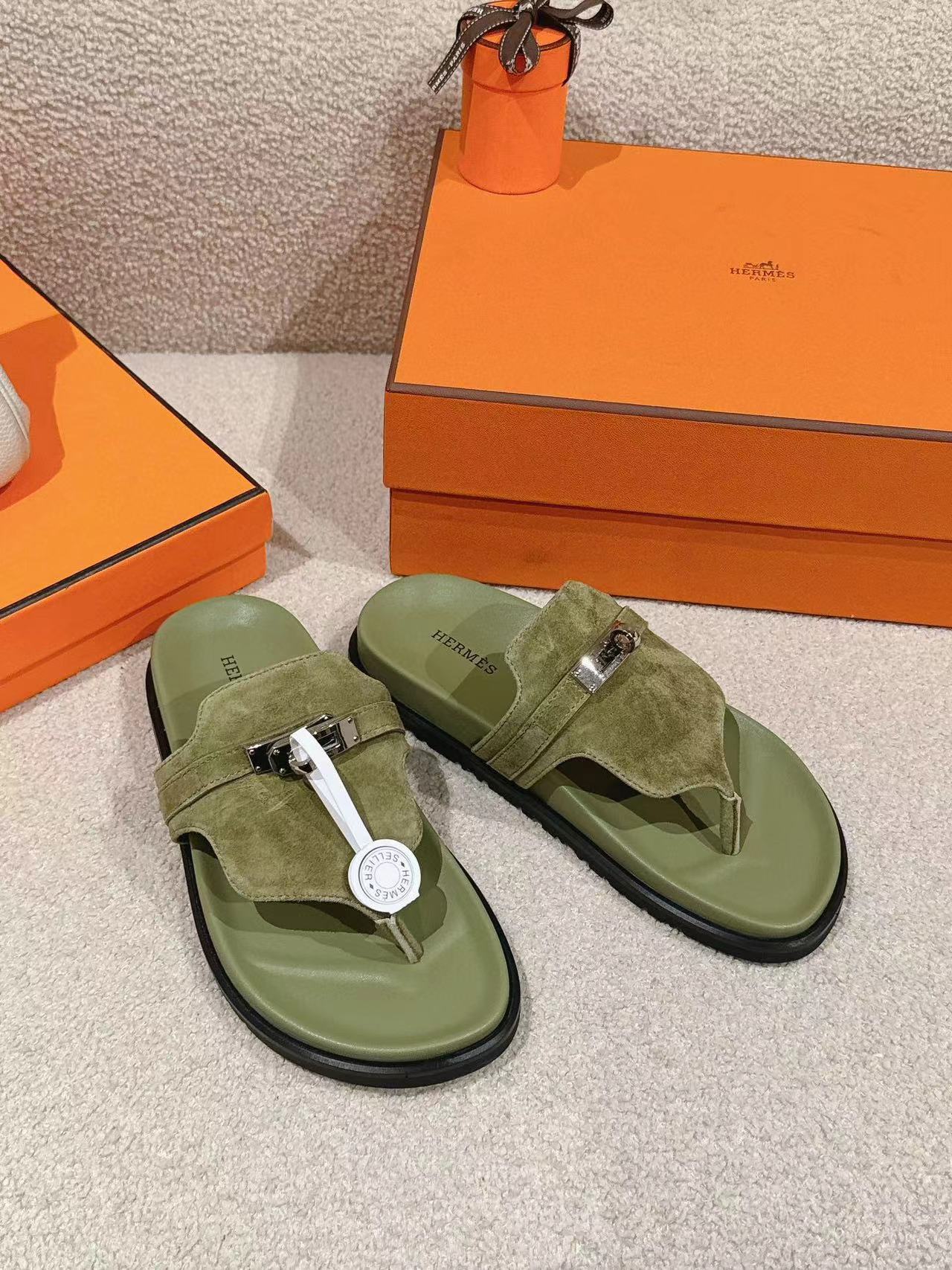 HERME5 高品質 H クラシック 男女兼用スリッパ【50％割引+送料無料】