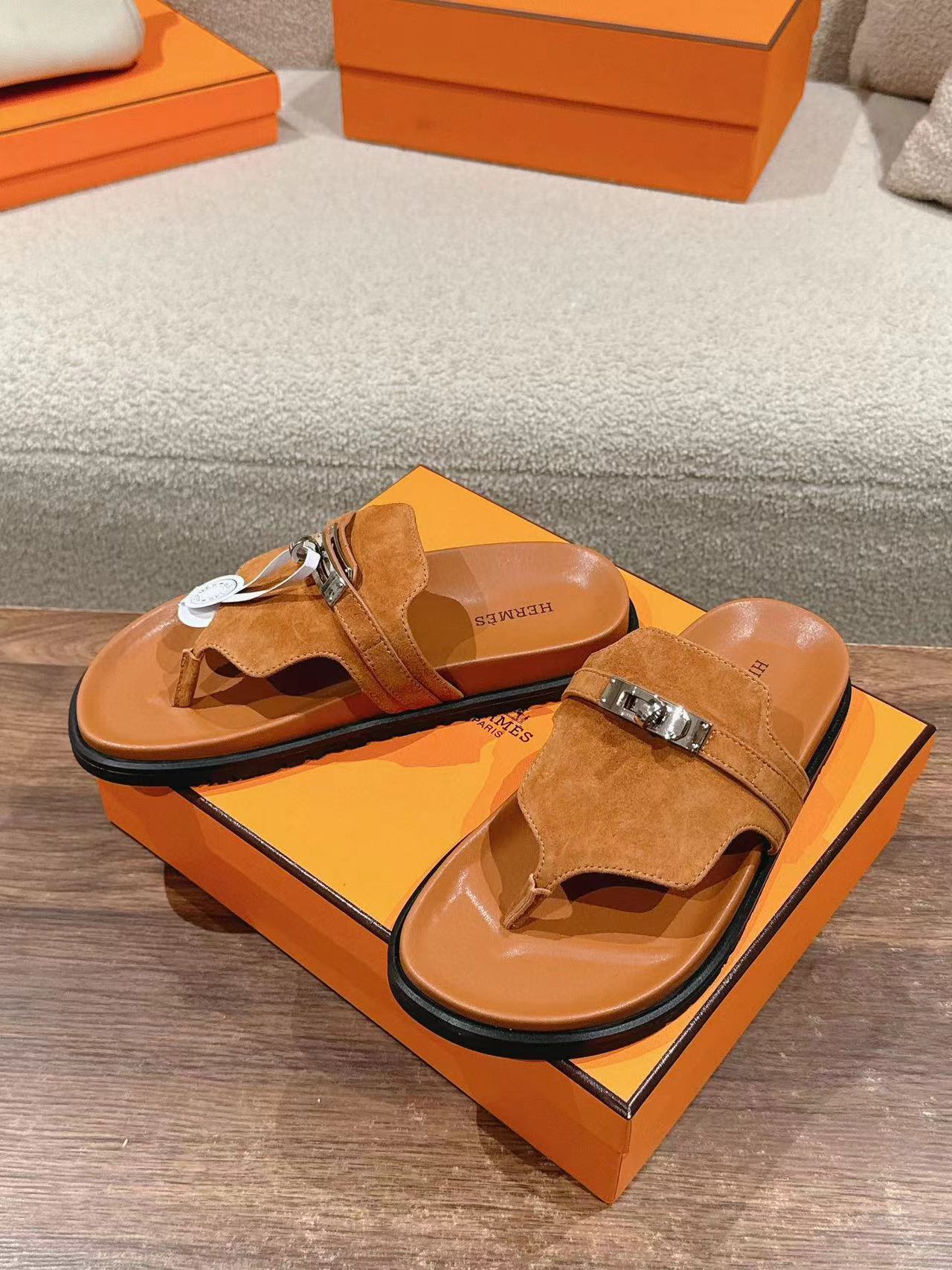 HERME5 高品質 H クラシック 男女兼用スリッパ【50％割引+送料無料】