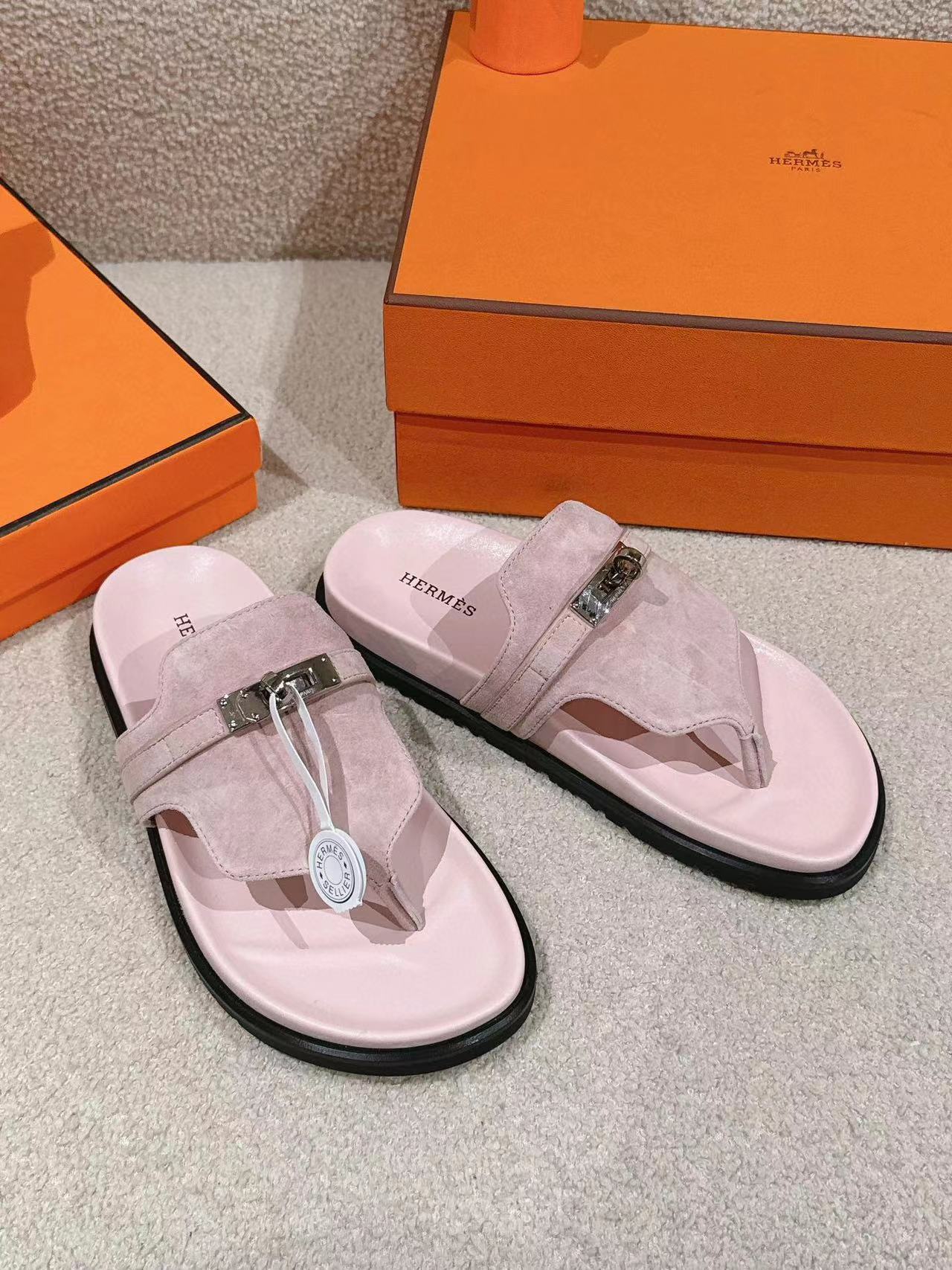 HERME5 高品質 H クラシック 男女兼用スリッパ【50％割引+送料無料】