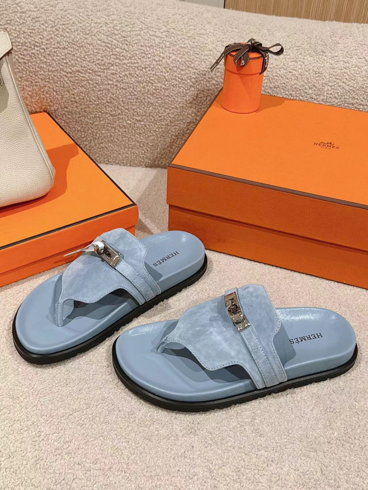 HERME5 高品質 H クラシック 男女兼用スリッパ【50％割引+送料無料】