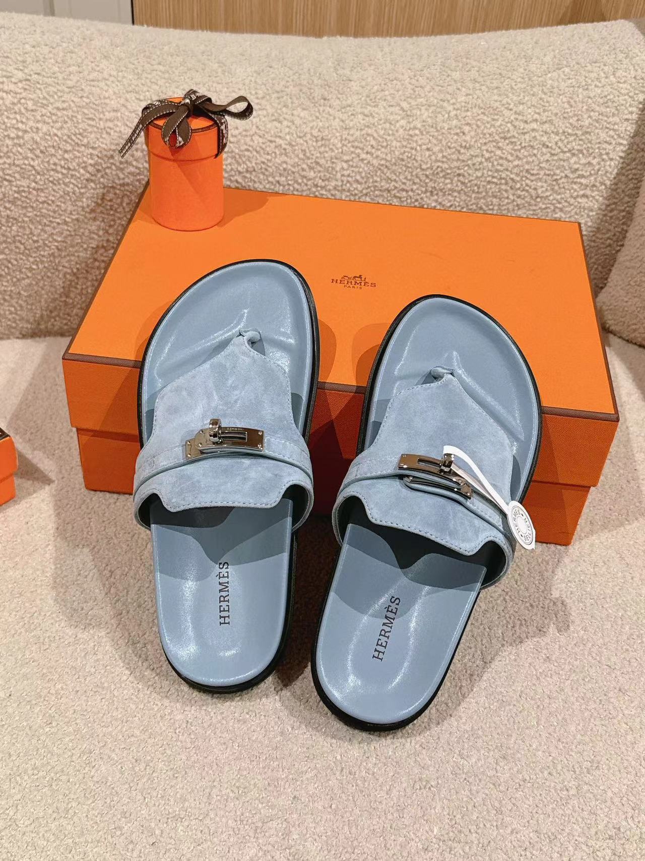 HERME5 高品質 H クラシック 男女兼用スリッパ【50％割引+送料無料】