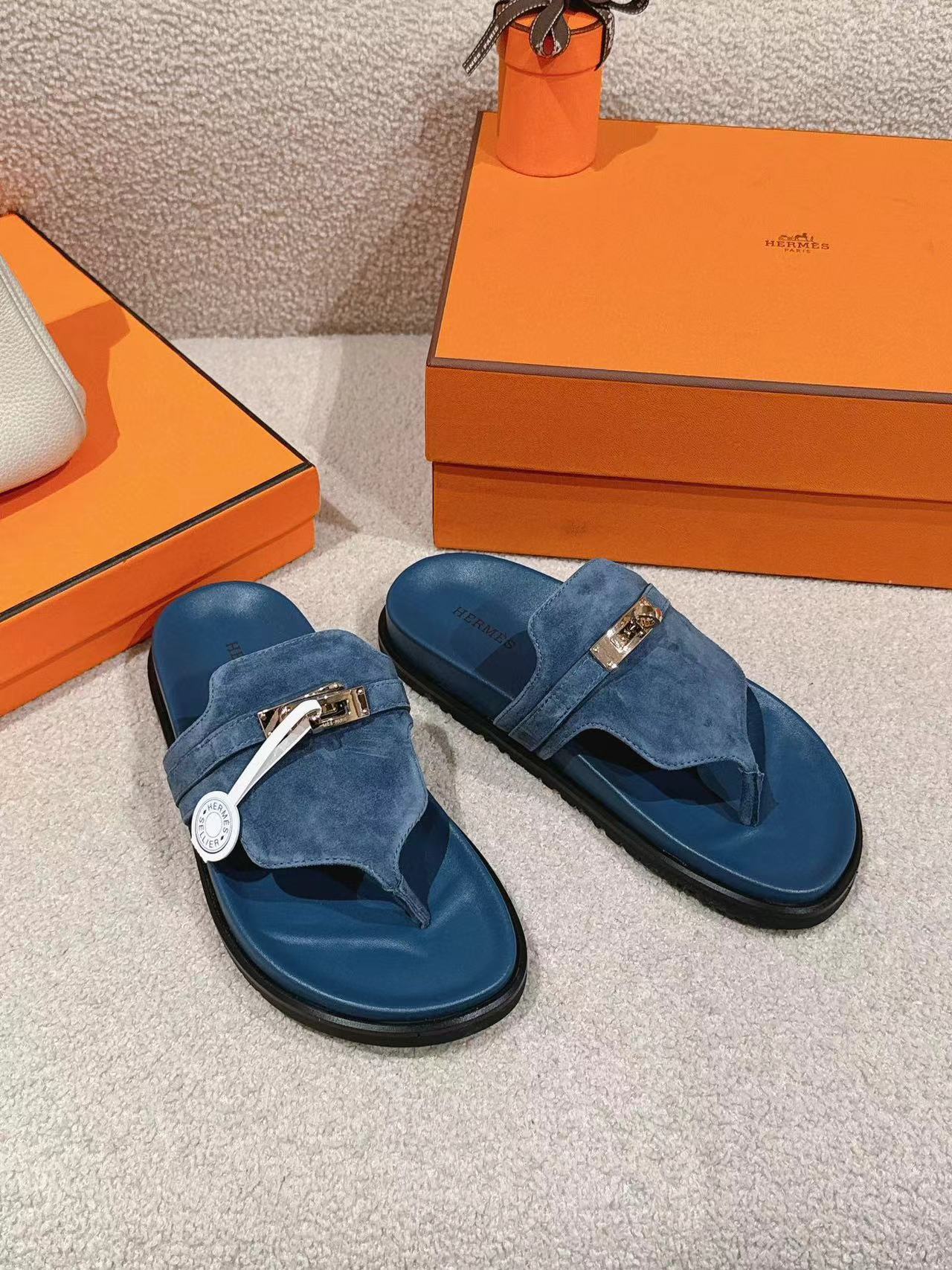 HERME5 高品質 H クラシック 男女兼用スリッパ【50％割引+送料無料】