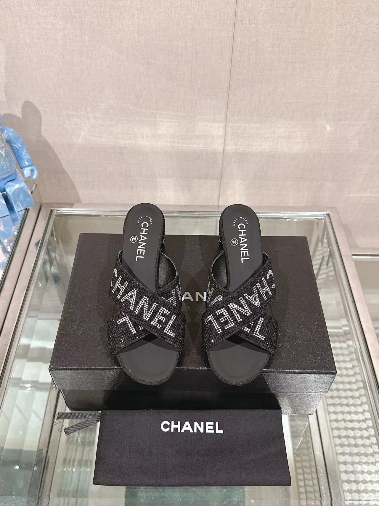 CHANE1 高品質のホットドリルハイヒールスリッパ【50％割引+送料無料】