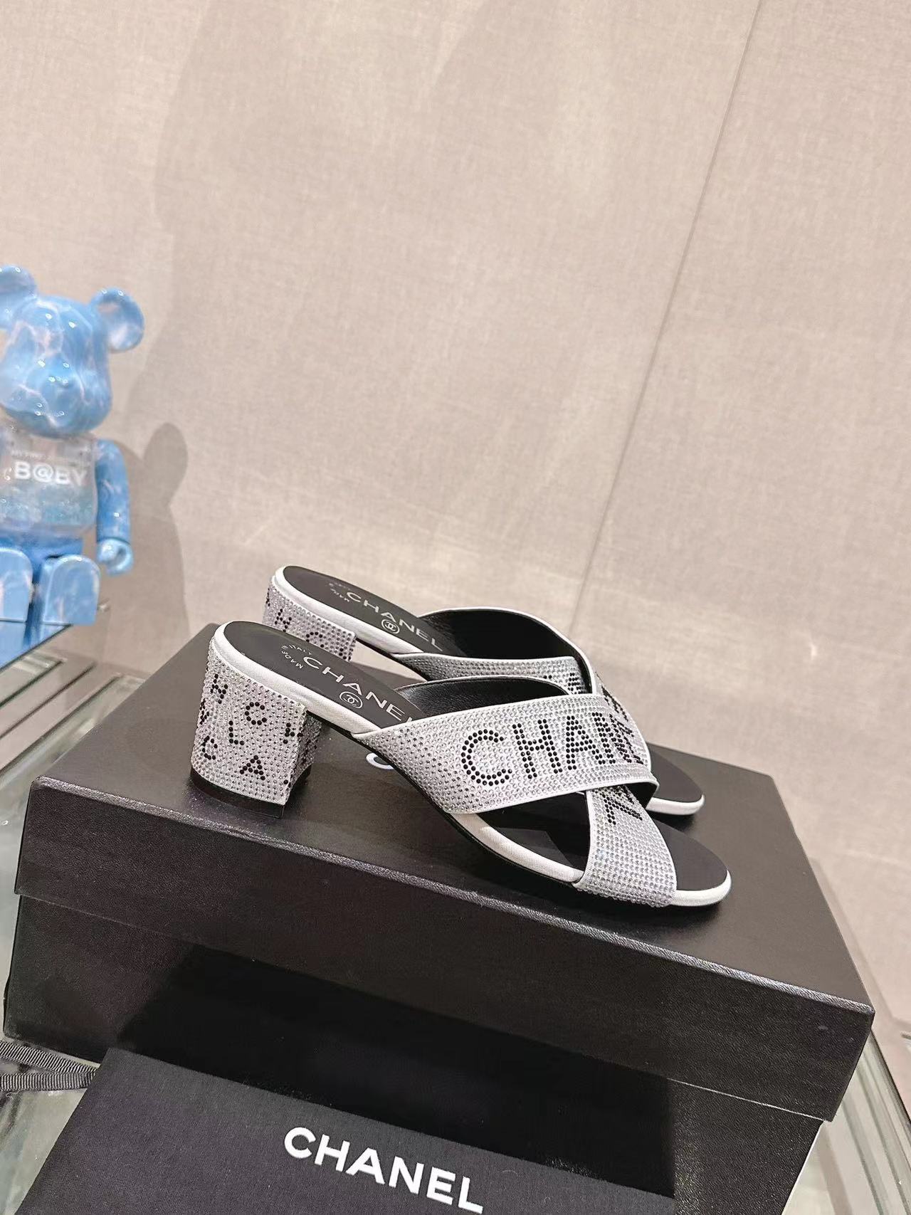 CHANE1 高品質のホットドリルハイヒールスリッパ【50％割引+送料無料】