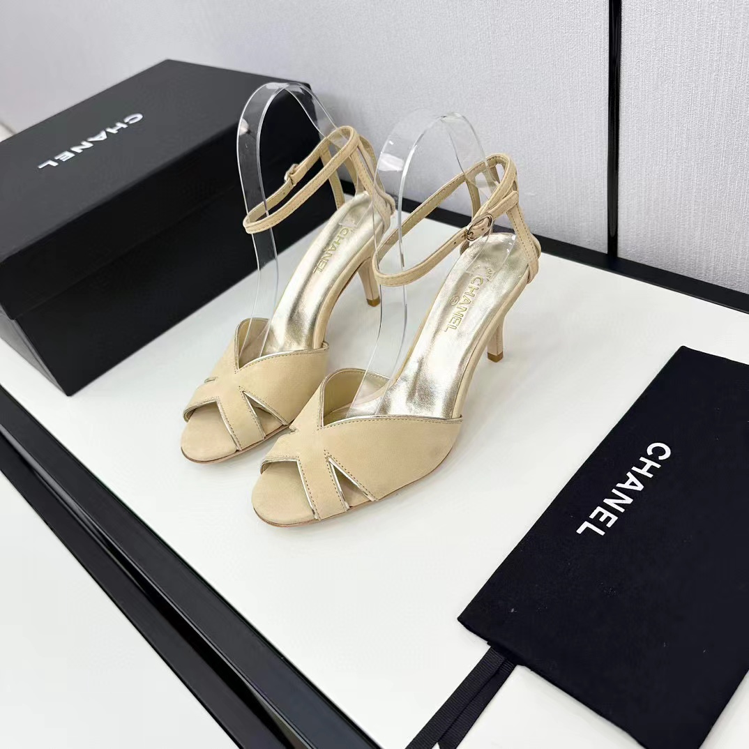 CHANE1 高品質フィッシュマウスハイヒールサンダル【50％割引+送料無料】