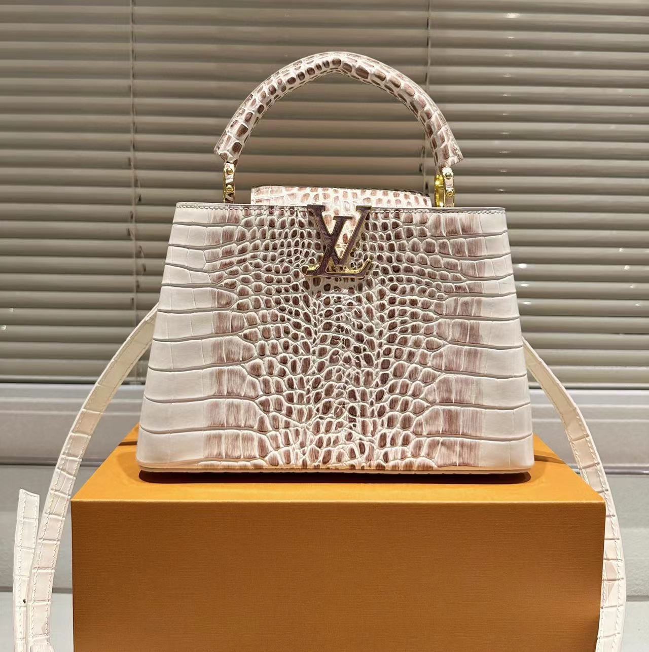 LV クロコダイル柄 ハンドバッグ【50％割引+送料無料】