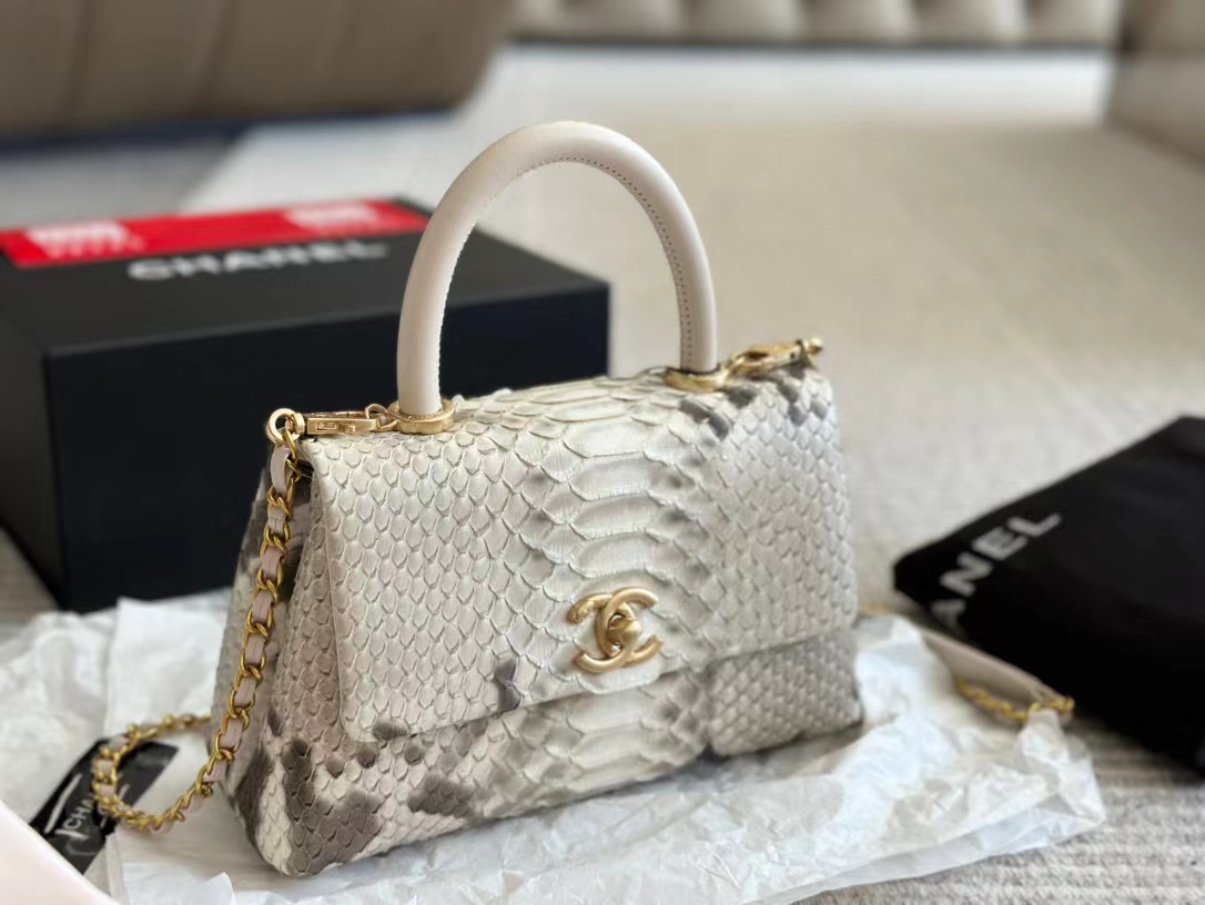 CHANE1 牛革 トカゲ柄 ハンドバッグ【50％割引+送料無料】