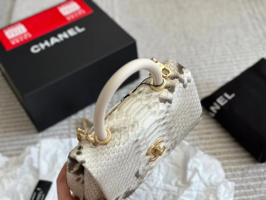 CHANE1 牛革 トカゲ柄 ハンドバッグ【50％割引+送料無料】