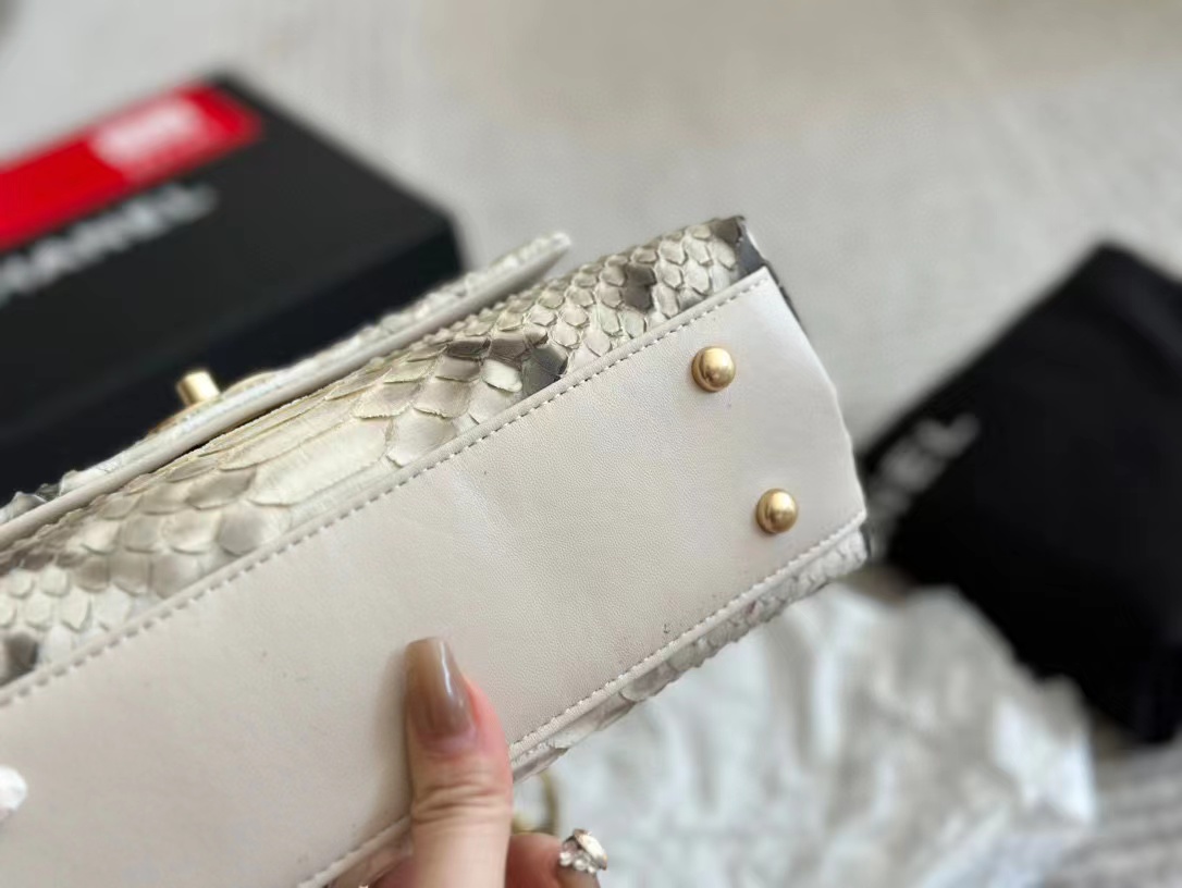 CHANE1 牛革 トカゲ柄 ハンドバッグ【50％割引+送料無料】